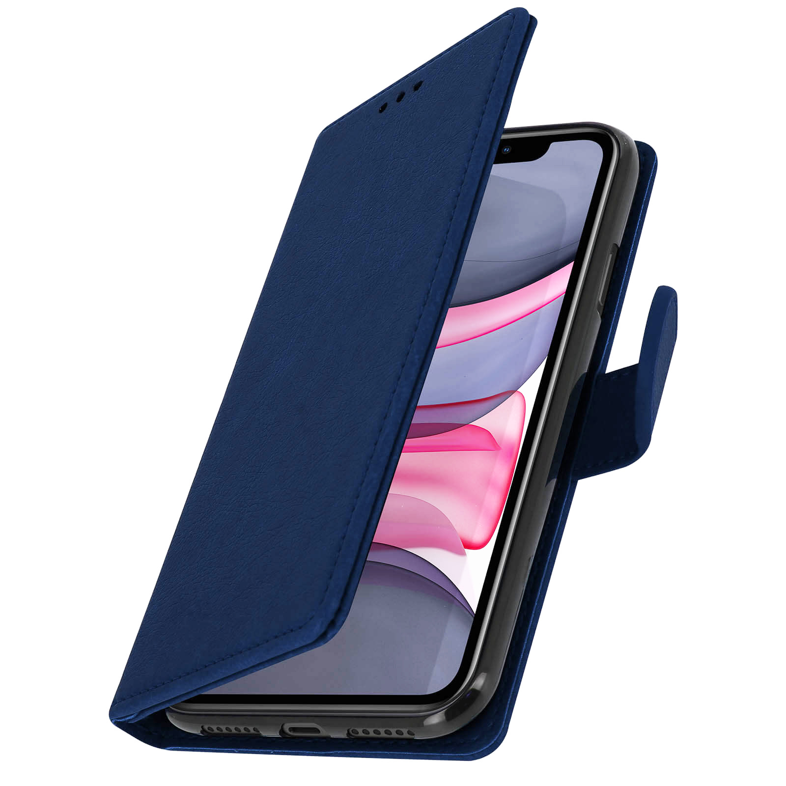 Klapphlle, Tasche dunkelblaue Handyhlle mit Kartenfchern fr Apple iPhone  11 - German