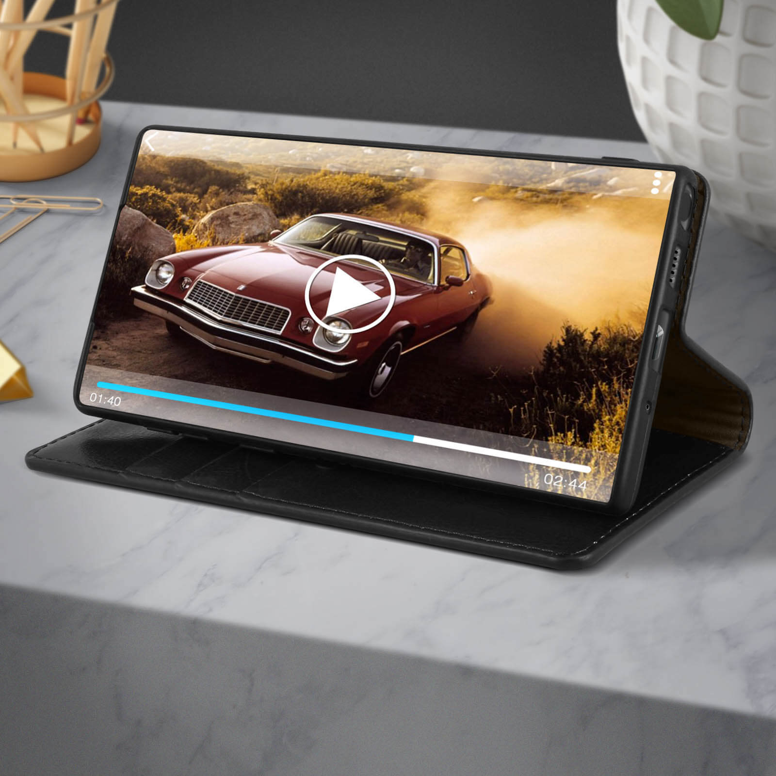 Custodia Revive Per Galaxy Note 10 Lite - Flip Folio Portafoglio In Similpelle Con Tasche E Supporto