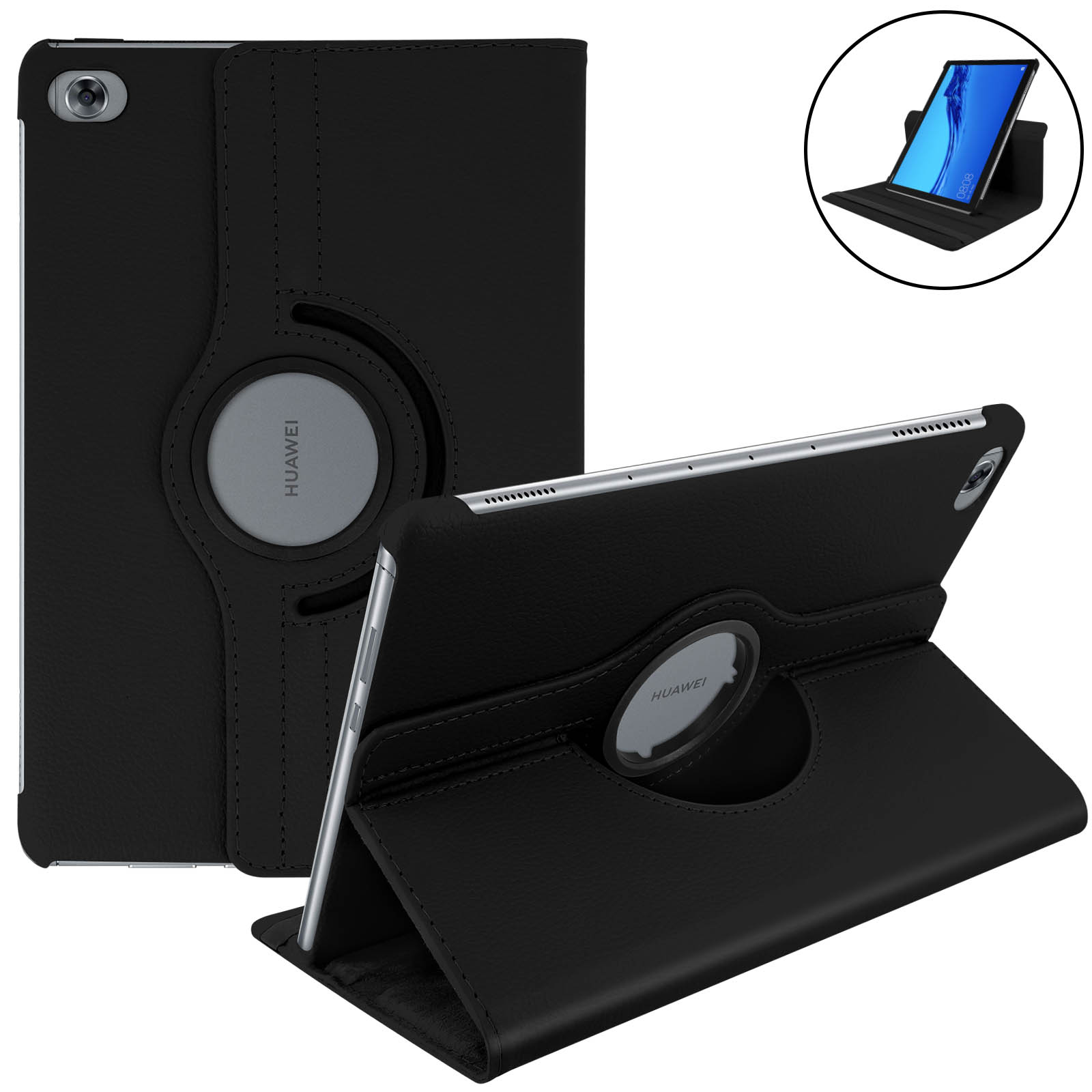 Custodia Antiurto Per Huawei MediaPad M5 Lite 8.0 Con Maniglia E Supporto Pieghevole, In Schiuma Morbida, Per Bambini - 3