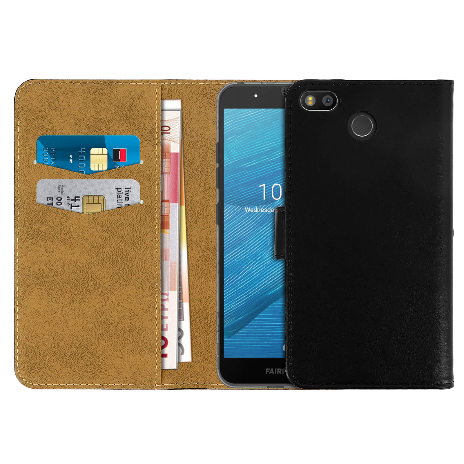 FitBAG Jive Bleu En Tissu Pochette Customisée Adaptée Housse De Protection Pour LG V60 ThinQ | Nettoyage De L'écran | Fabriqué En Allemagne