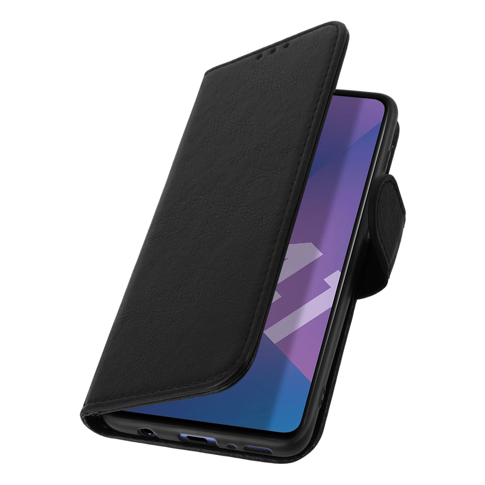 Klapphlle fr Samsung Galaxy A41, Tasche Handyhlle mit Kartenfchern   Schwarz - German