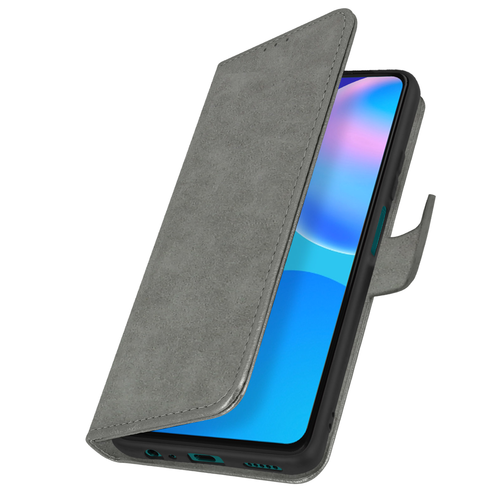 Sunrive Cover Per Huawei P smart, Custodia Case in molle Trasparente TPU silicone Morbida Flessibile Pelle Antigraffio protettiva(tpu Fiore nero