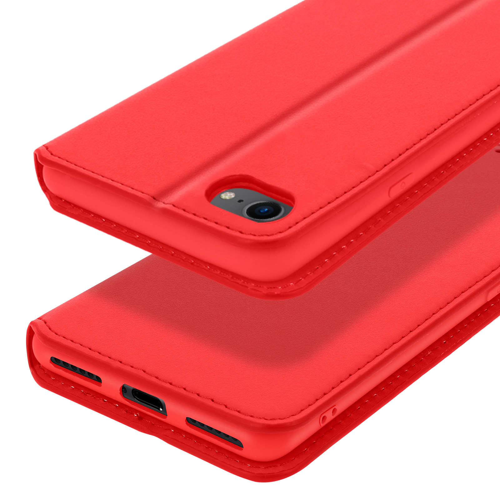 Verco Étui Portefeuille En Similicuir Pour IPhone SE 2020 / 8 / 7 (4,7 Pouces) – Rabat Avec Aimant, étui Vintage Et élégant