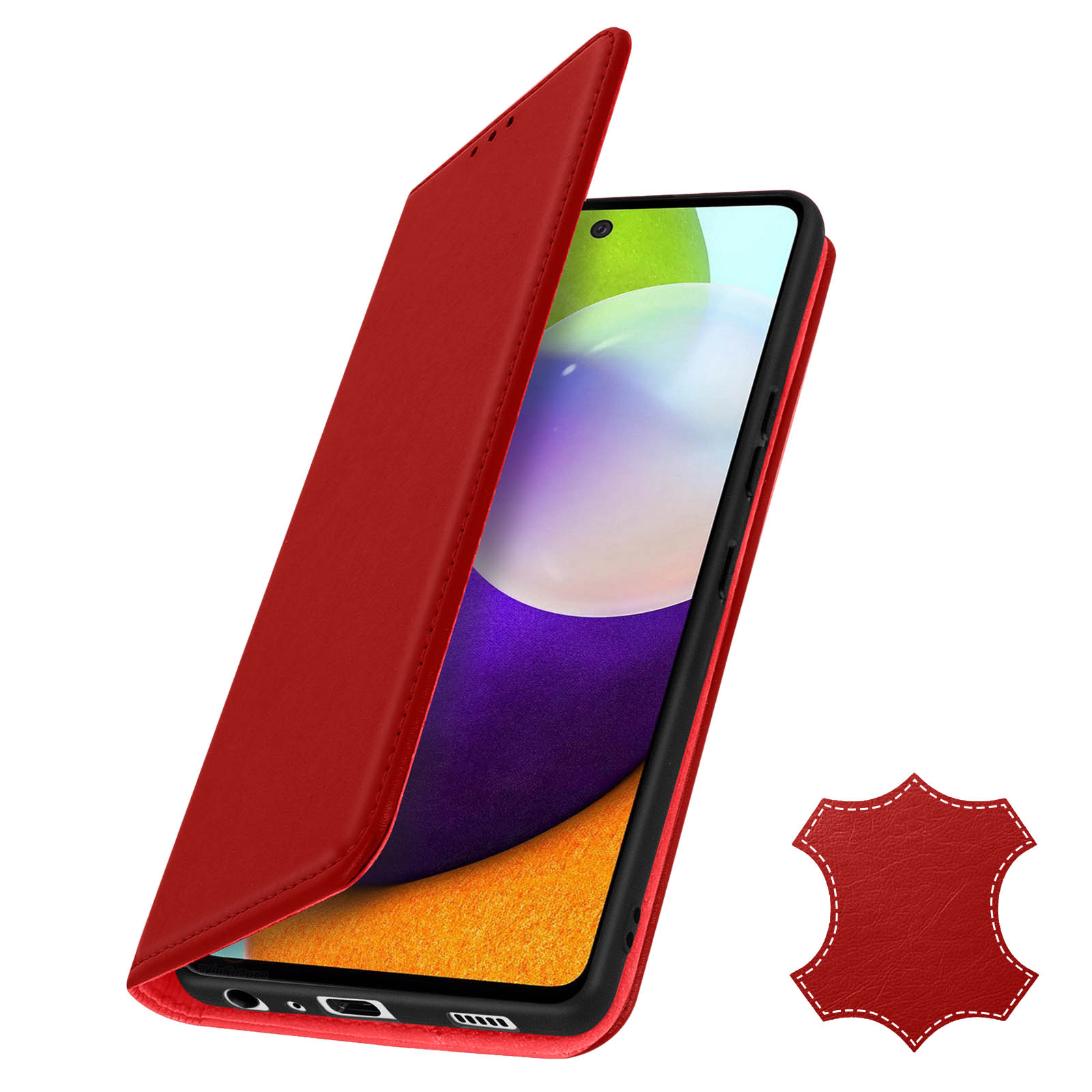 Custodia Galaxy S10 Lite Khaki Pelle PU Chiusura Magnetica Stand