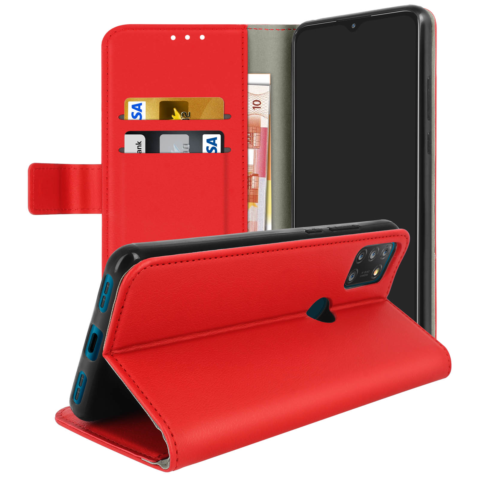 Custodia Portafoglio In Pelle PU Compatibile Con Alcatel 3