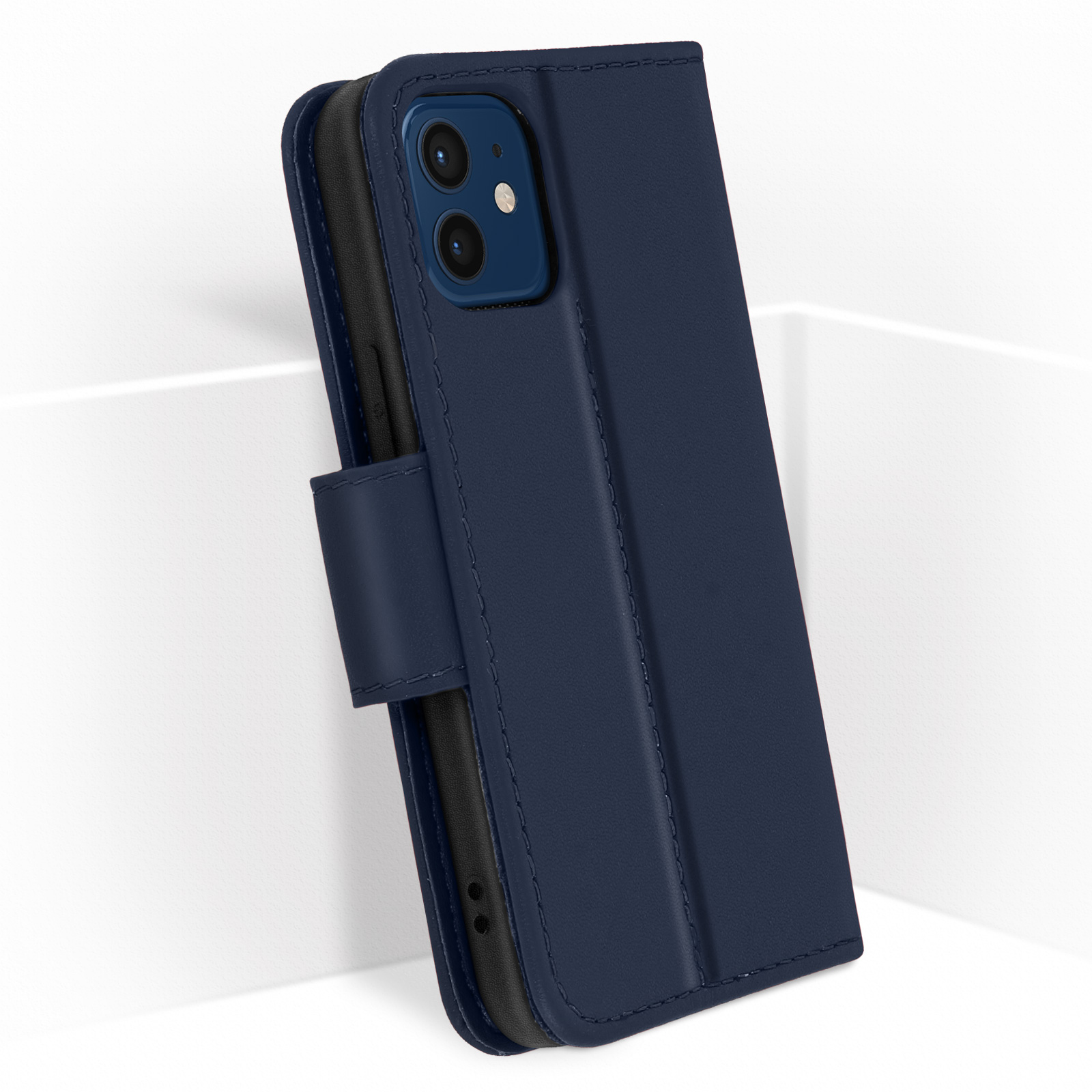 Custodia A Portafoglio Con Flip Per IPhone 13 Mini – Pelle PU Blu Con Supporto E Chiusura Magnetica