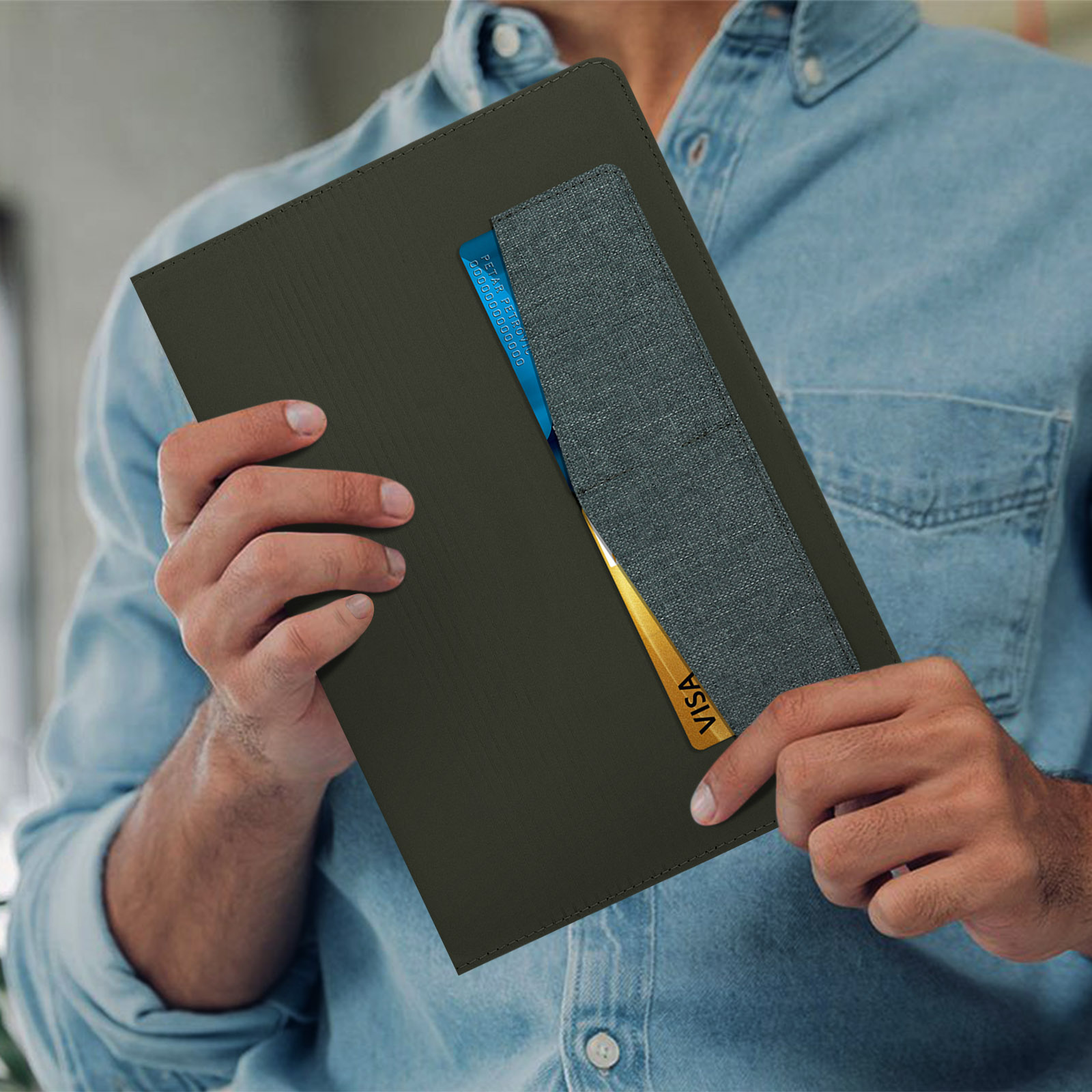 CACOE Cover Custodia Compatibile con iPad 9a Generazione 2021/iPad 8a Gen 2020/iPad 7a Gen 2019, Leggero Cover Protettivo Supporto con Pencil Holder per iPad 10.2 Auto Sveglia Sonno, Cielo Blu