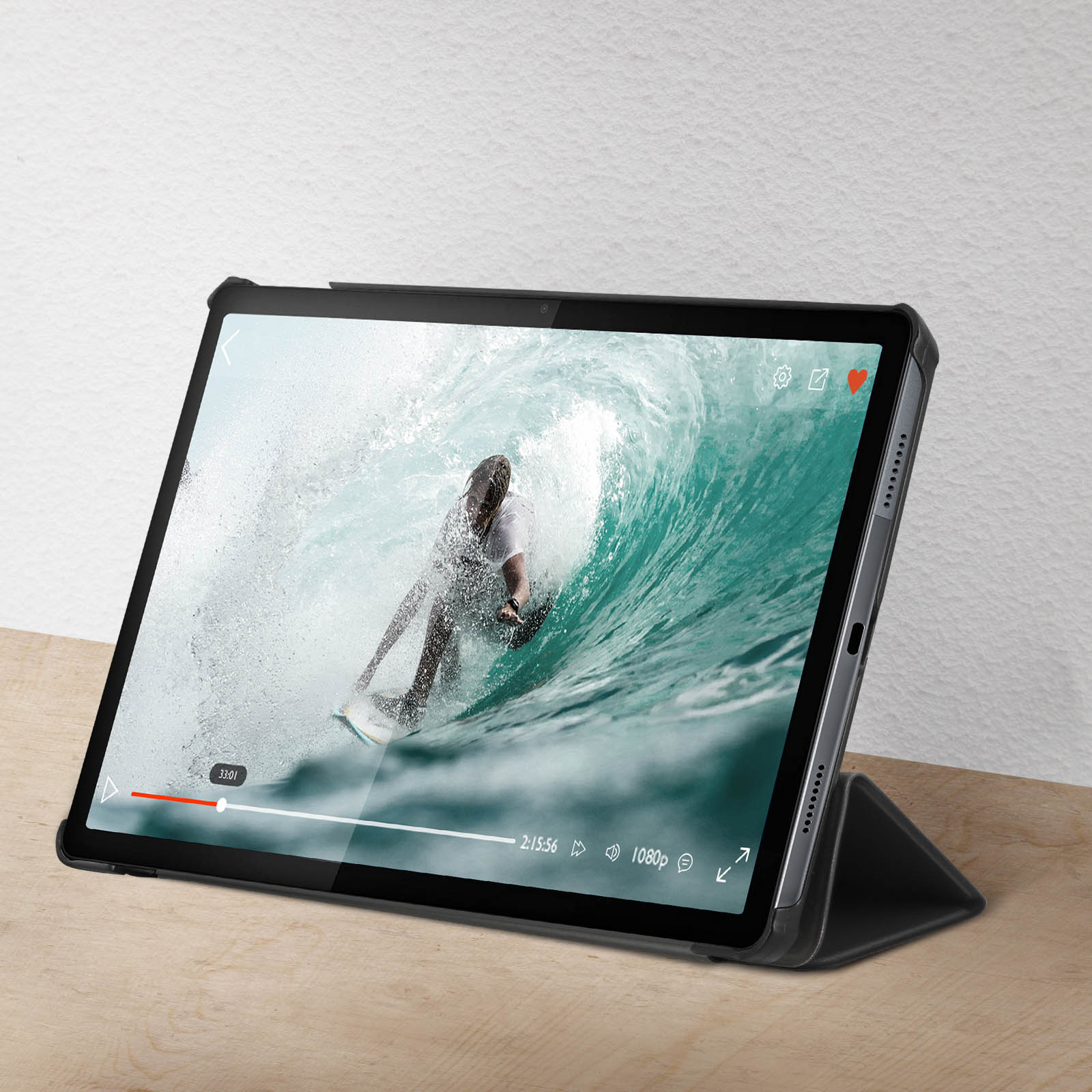 Etui en simili cuir pour Lenovo Tab P11 Gen 2 - Noir
