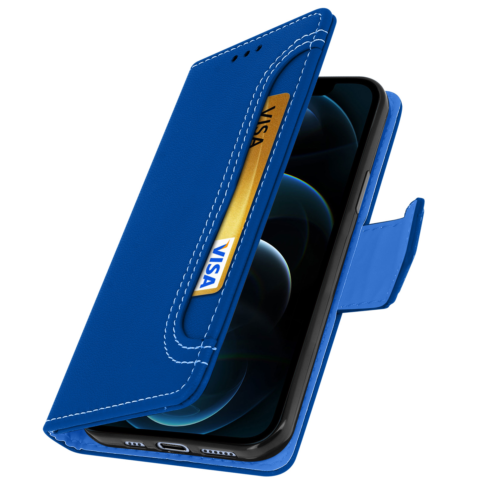 Custodie in pelle con patta verticale per Apple iPhone 12 Pro Max