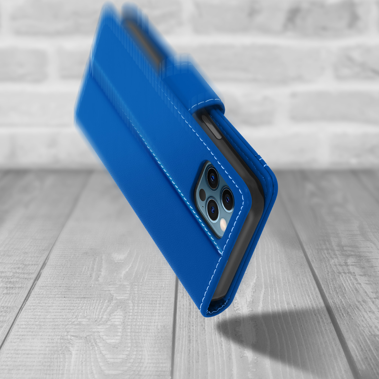 BoxTii Cover per iPhone 12 Mini, Custodia in PU Pelle Portafoglio per iPhone 12 Mini, Magnetica Cover a Libro con Slot per Schede, Nero