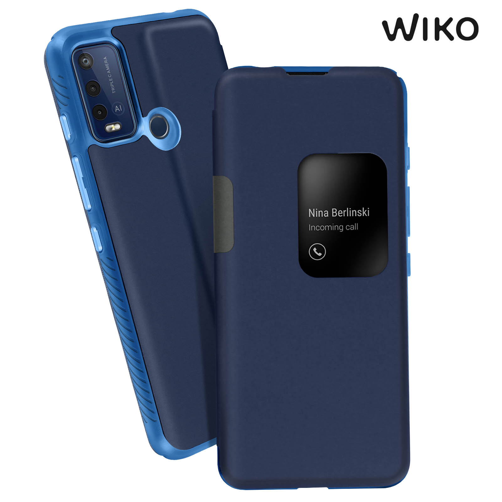Coque Booklet Pour Wiko Y81, Simili-cuir Marron, étui Portefeuille