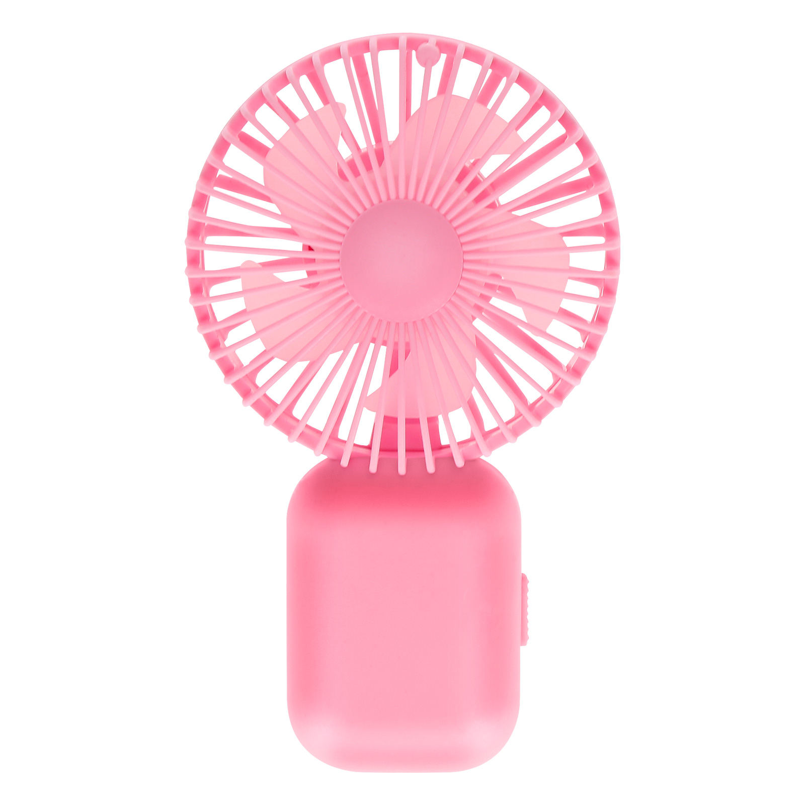 Piccolo Ventilatore Portatile Idomars - Pieghevole E Ricaricabile USB - 4 Velocità - Batteria 2000mAh - Silenzioso - Regalo Estivo (Rosa)