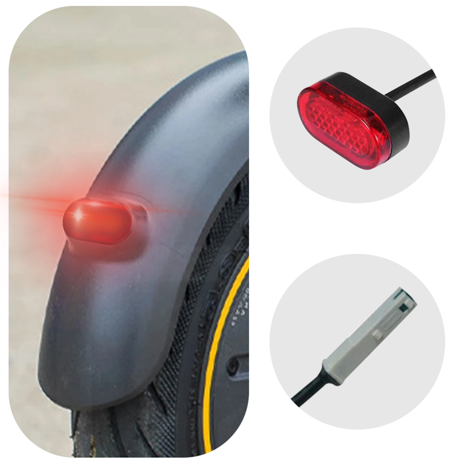 Phare arrière pour Trottinette Xiaomi M365 / M365 Pro Remplacement de