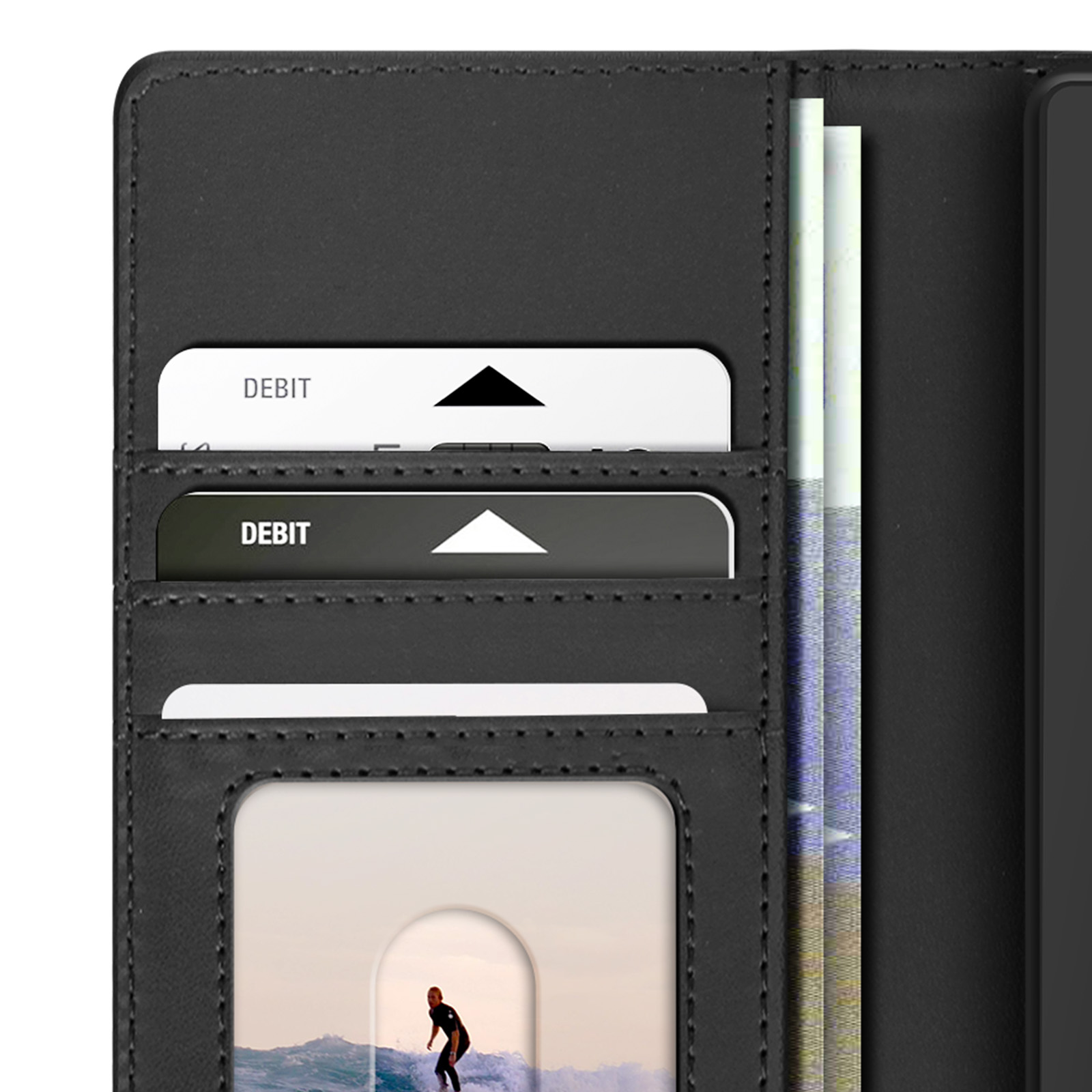 Suncase Custodia in vera pelle * Slim Edition * compatibile con Gigaset