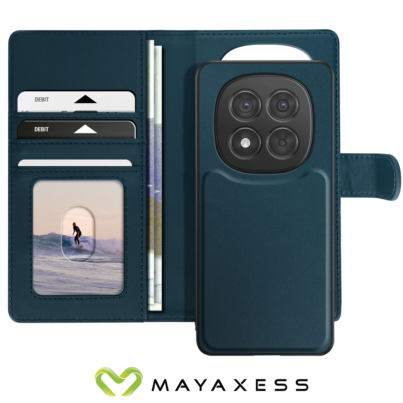 Housse étui Aimanté Pour Xiaomi Redmi Note 14 Pro / 14 Pro+ 5G - Bleu, Neuf Sous Blister