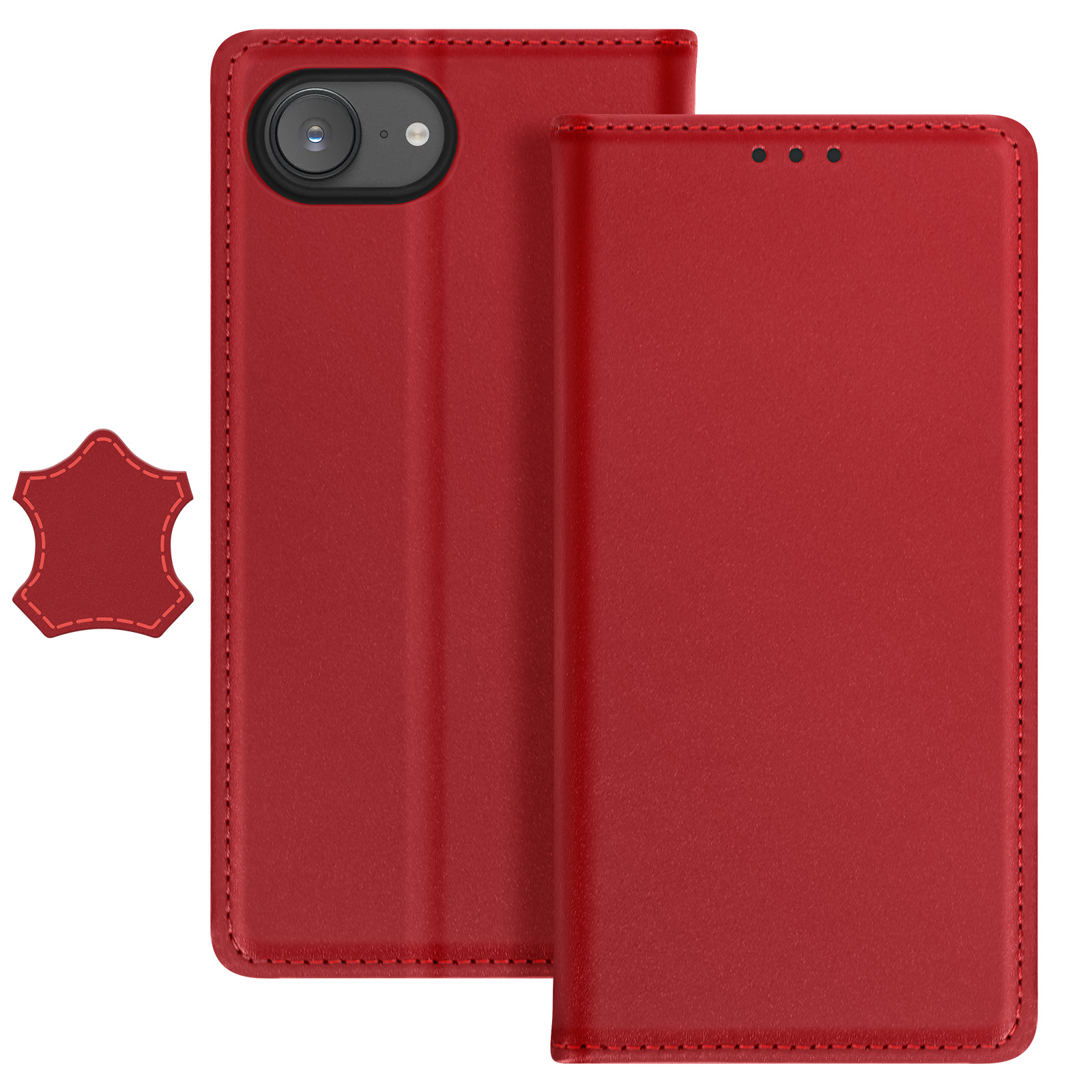 Custodia A Portafoglio Con Chiusura Magnetica Per IPhone 16 – Pelle PU, Antiurto, Supporto Integrato, Slot Porta Carte - 2