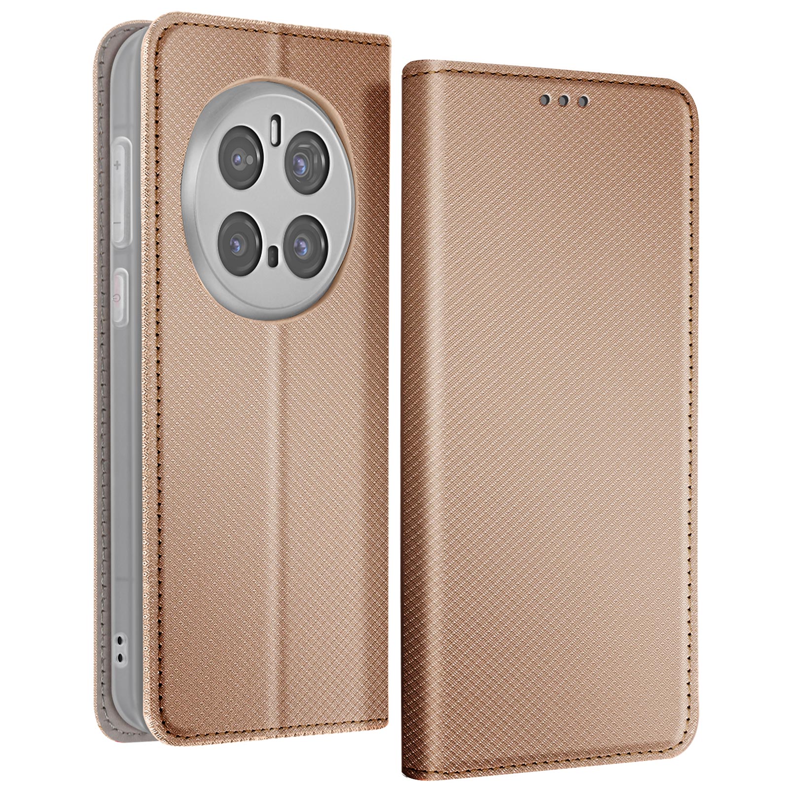 Coque Antichoc Pour Honor Magic7 Pro – Avec Protecteur D'écran Et Couvercle Coulissant Pour Appareil Photo – Anneau Magnétique Intégré – Protection Qualité Militaire – Or Rose - 5