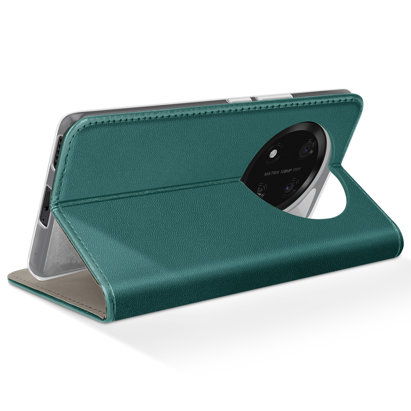 Custodia Portafoglio MOJIA Per Honor X7: Farfalla Blu, Con Slot Carte E Supporto - 2