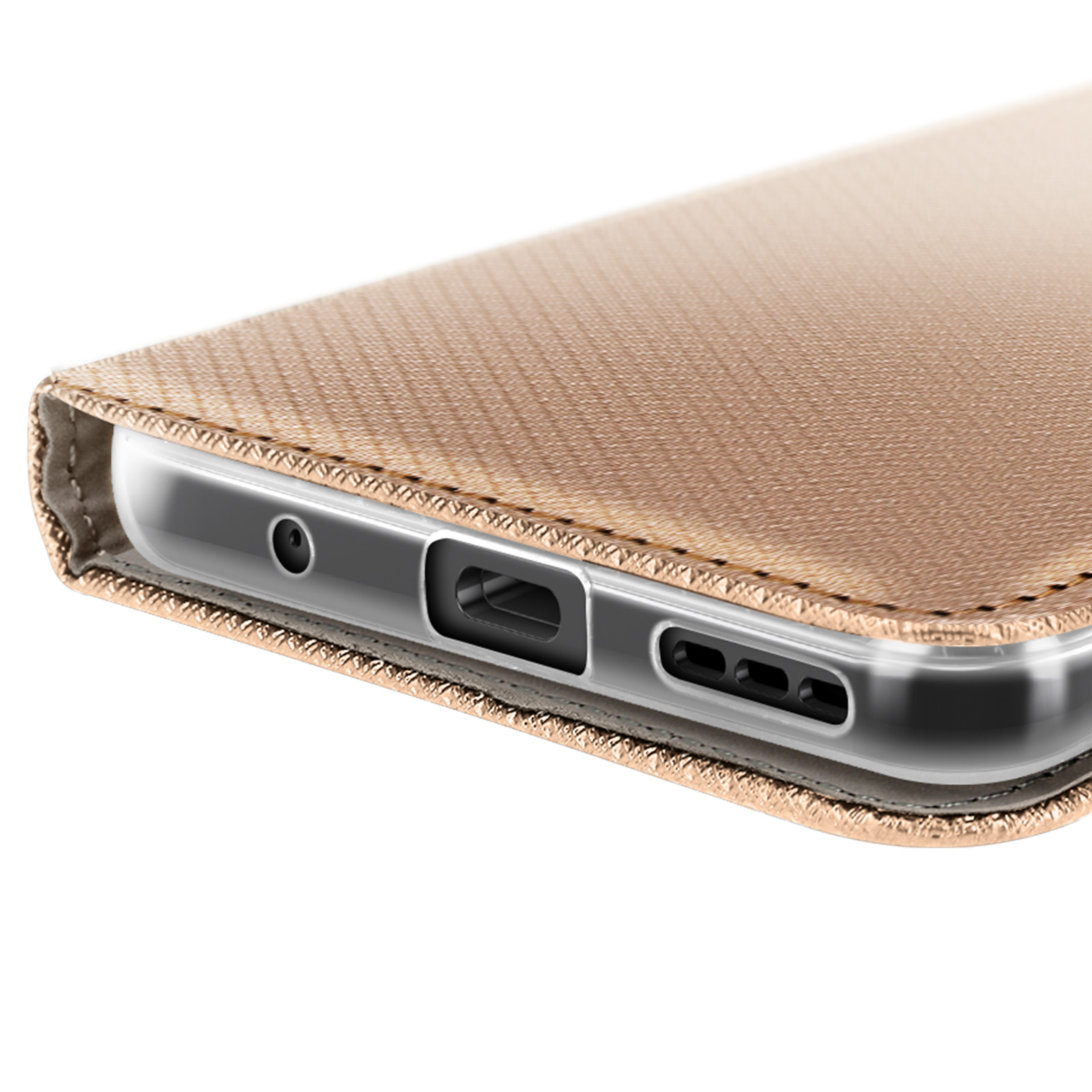 AsWant Cover per Motorola Moto G15, Premium PU Custodia