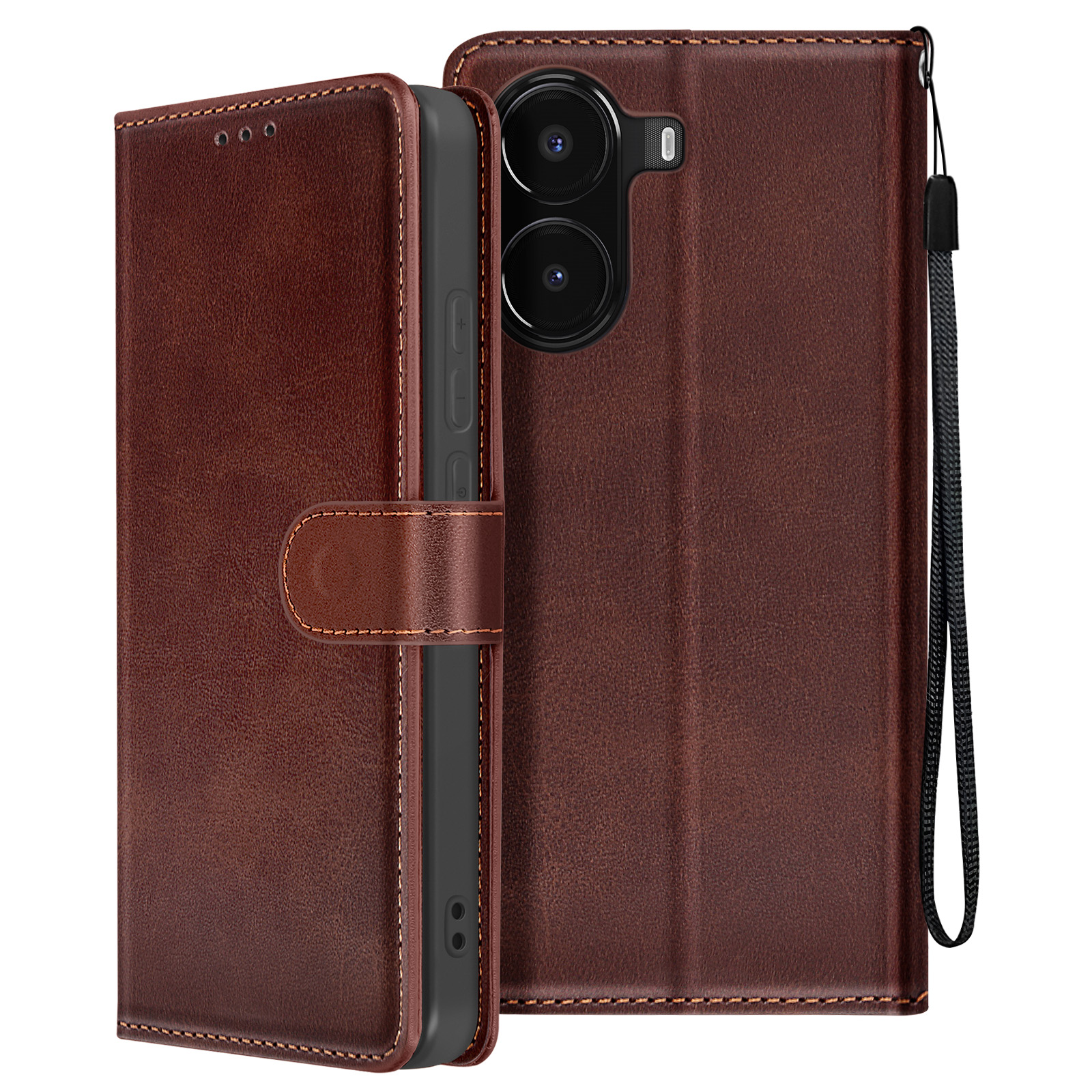 Per Xiaomi Poco X7 Pro Custodia Portafoglio IN Pelle Flip Stand Telefono & Vetro