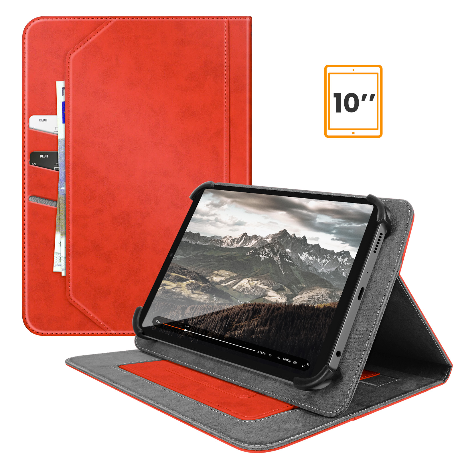 C/N Cover Custodia per Blackview Tab8 Tablet, Ultra Sottile Smart Case con Funzione di Supporto Custodia Rigida per Blackview Tab8 Tablet, Grigio