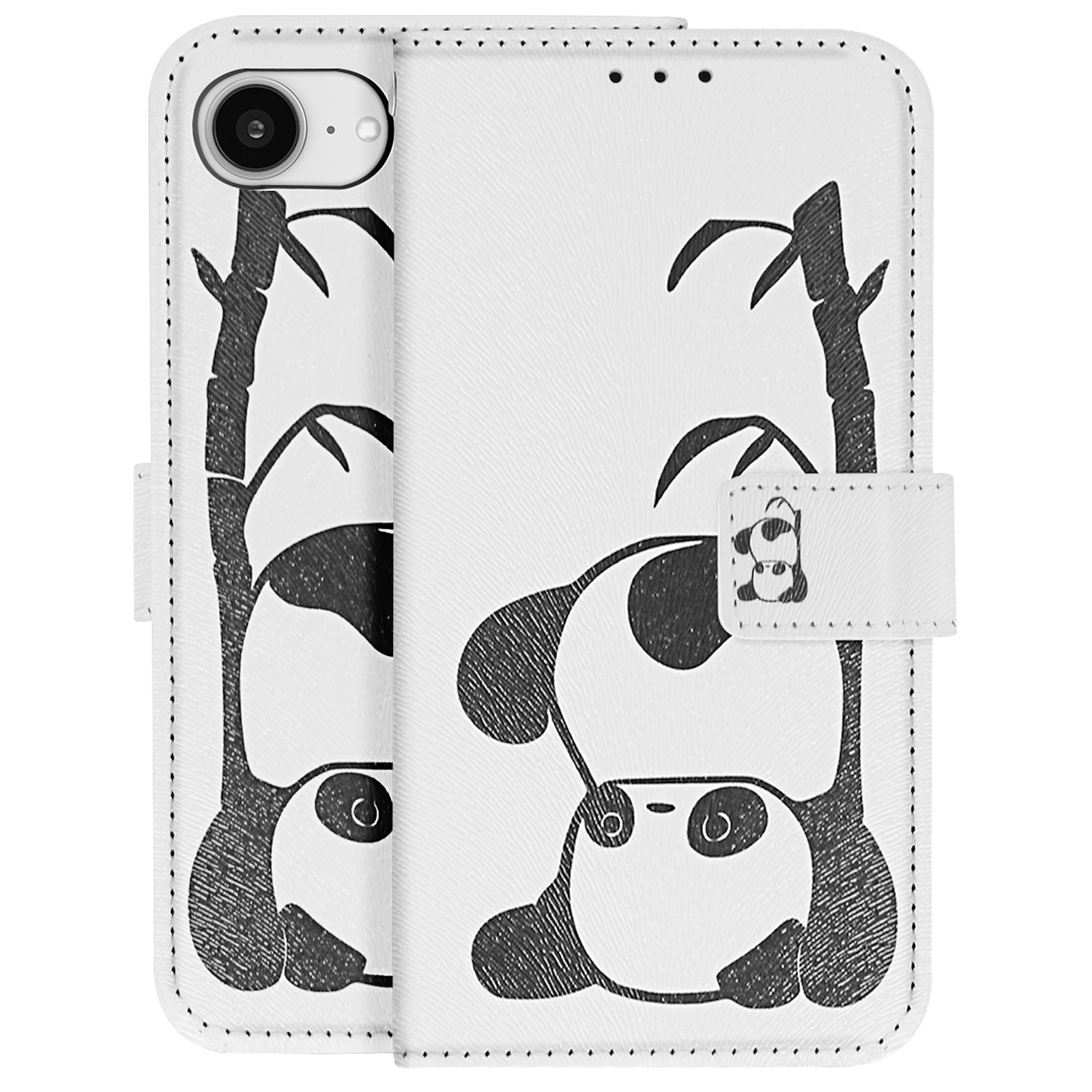 Custodia Portafoglio A Farfalla In Pelle Sottile Per IPhone 16/15/14/13/12/11/X/SE - Multicolore - Foto 2