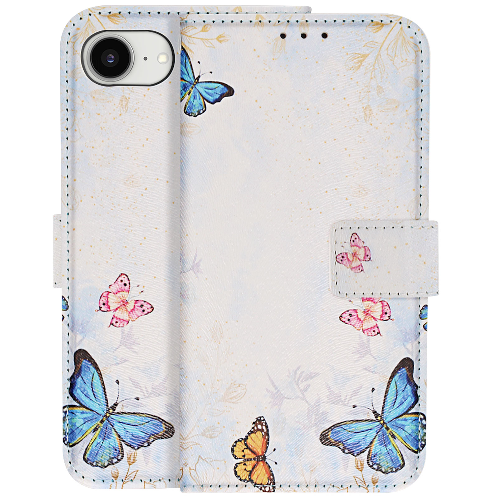 Acquista Custodia in pelle con cerniera a portafoglio con cordino a tracolla per iPhone 15