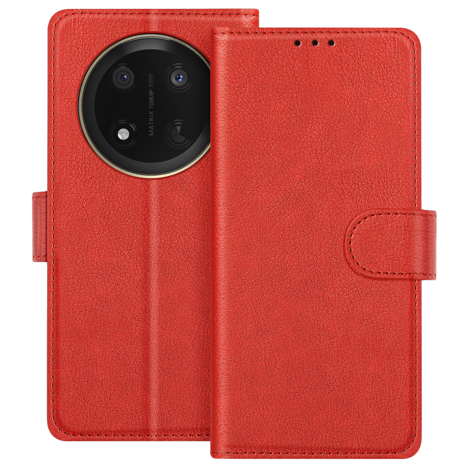 Celly WALLY582 Wally Custodia a Libro in Similpelle per Huawei P9 Plus, Nero