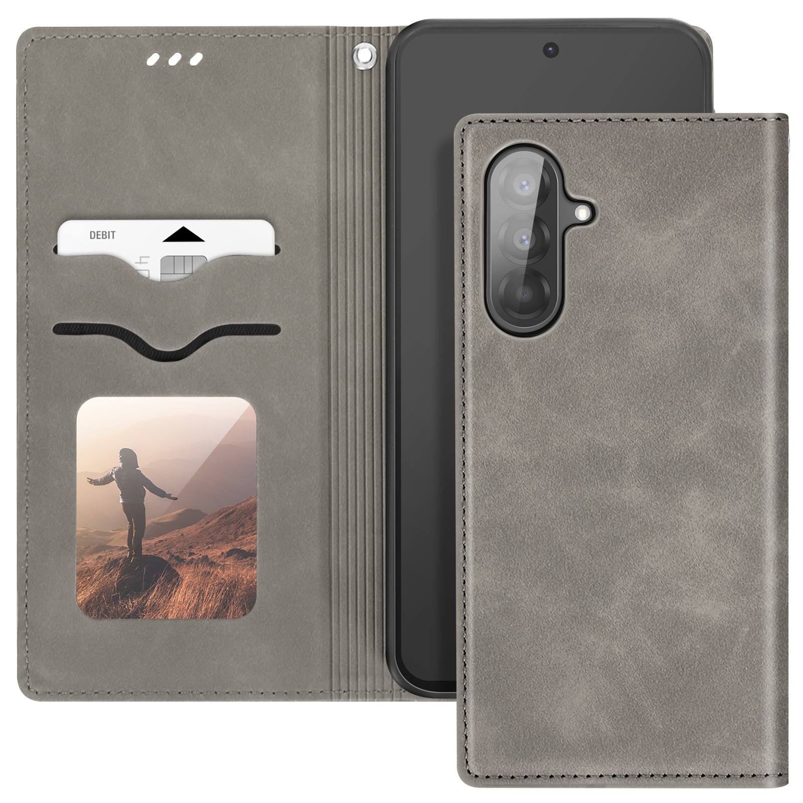 NEKOYA Cover LG Q6,Caso di LG Q6 [Custodia a Portafoglio Flip