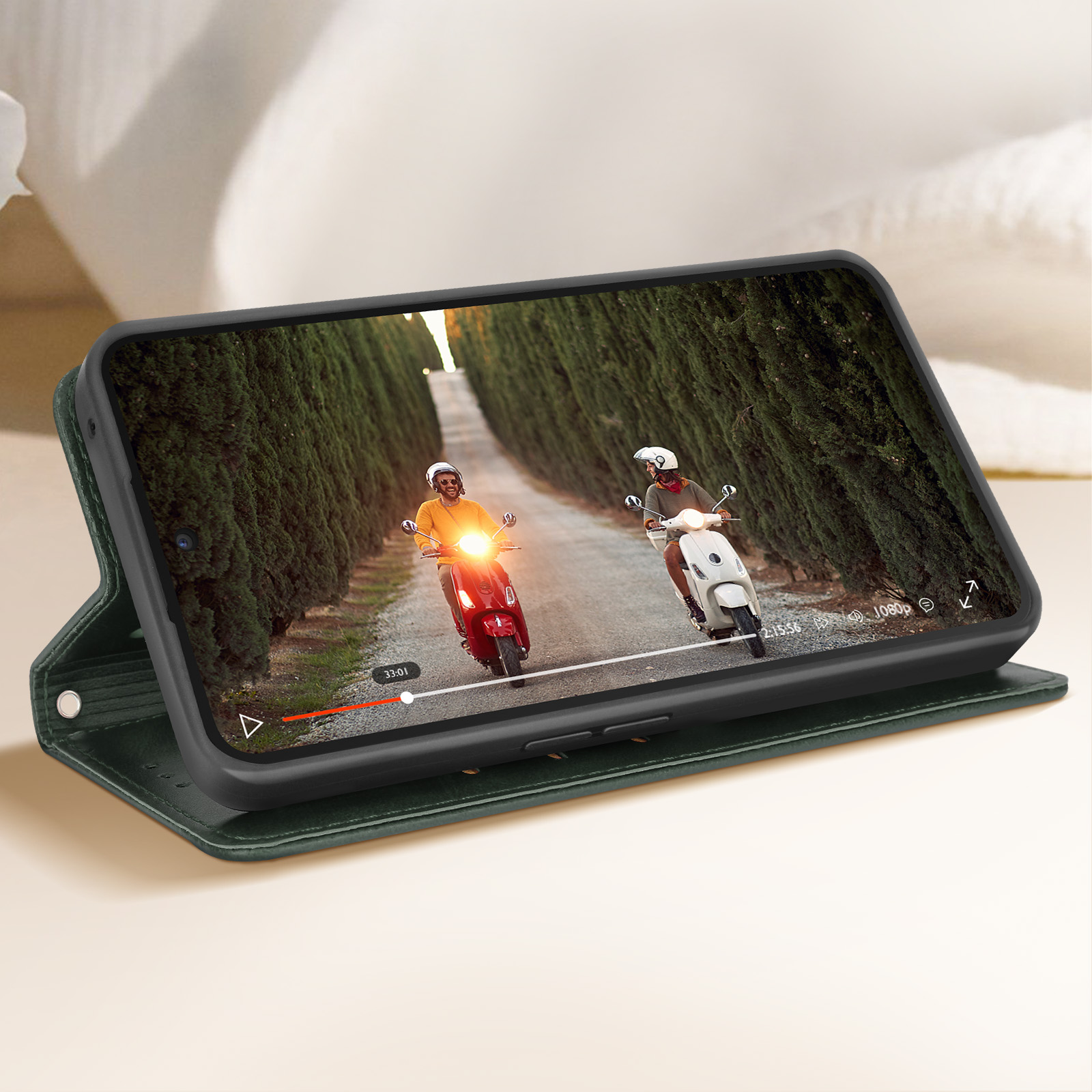 GOKEN Custodia A Libro In Pelle Per Nothing Phone (1) - Cover Folio Con Portafoglio, Slot Per Carte E Portamonete, Chiusura Magnetica E Supporto Stand (Marrone)