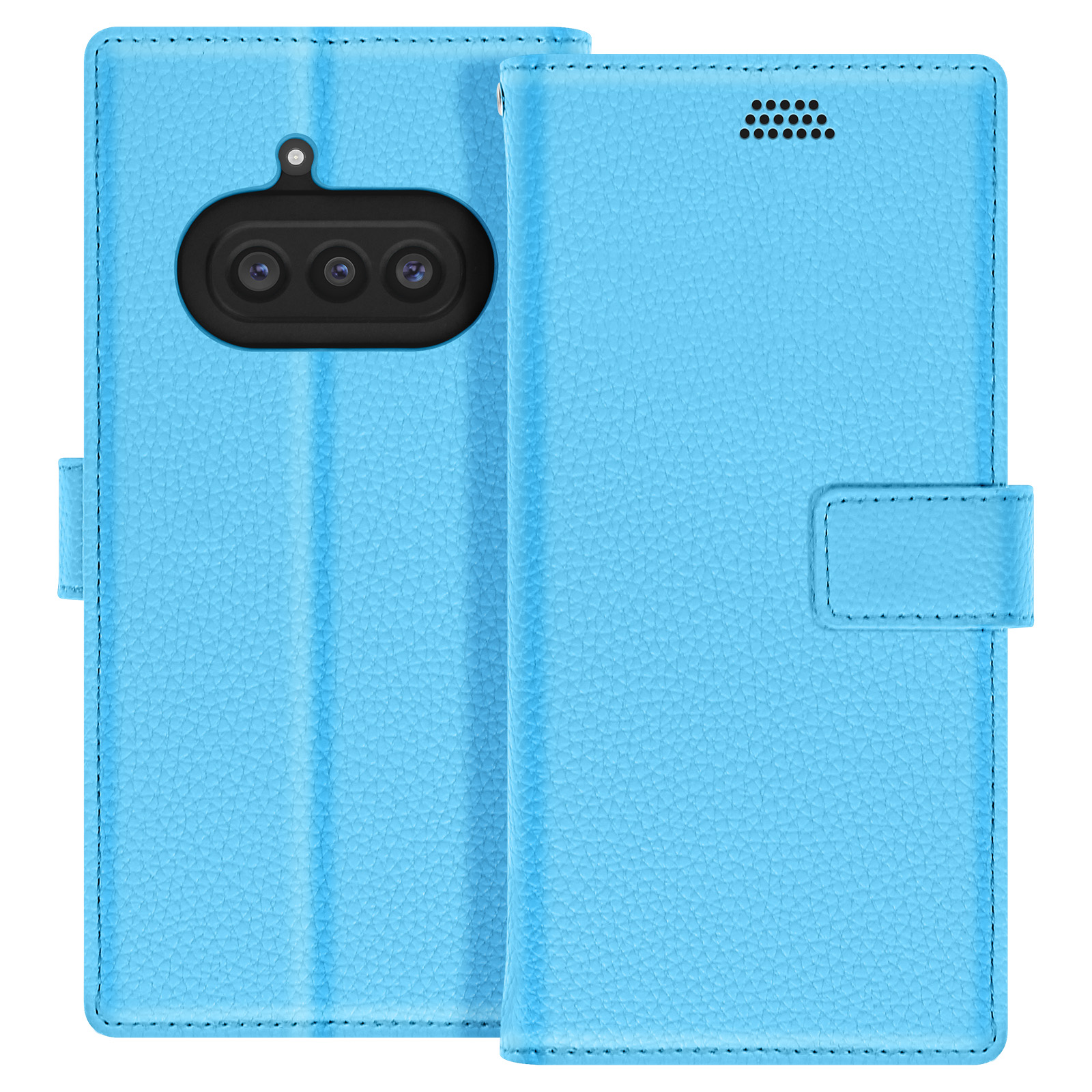 ESTH® Cover Ultra Sottile Hybrid Nothing Phone (1), Custodia Posteriore Trasparente per PC & Anello Rinforzata Antiurto Bumper - Trasparente