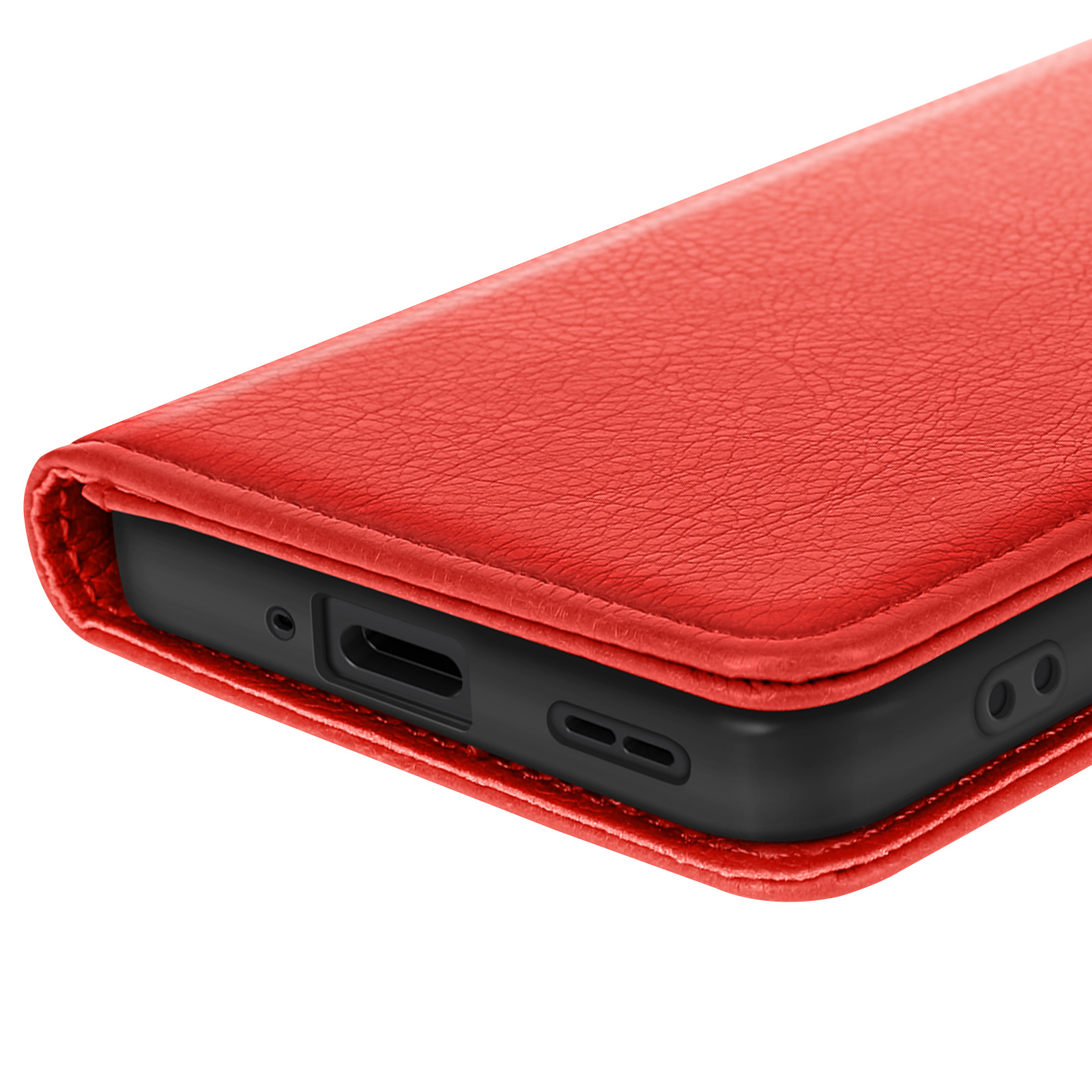 RankOne Cover per OPPO A78 (4G) (6.43 Inches), Custodia Flip Pelle Portafoglio, Magnetica Libro Bumper Cover Case - Marrone