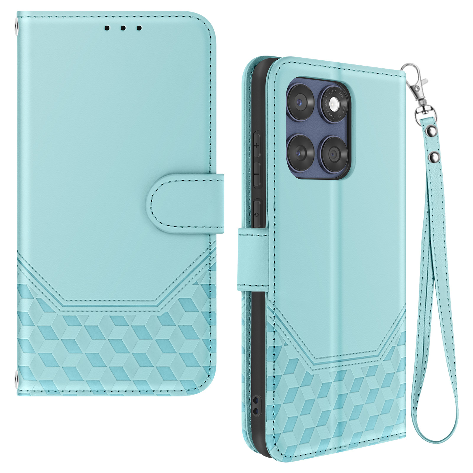 Suncase Original Custodia in Pelle di Alta qualità per | Alcatel One Touch Pixi 4 (8050d) Dual SIM (6 Pollici) | (con Chiusura Magnetica, Funzione di Ritiro) Cover di Protezione