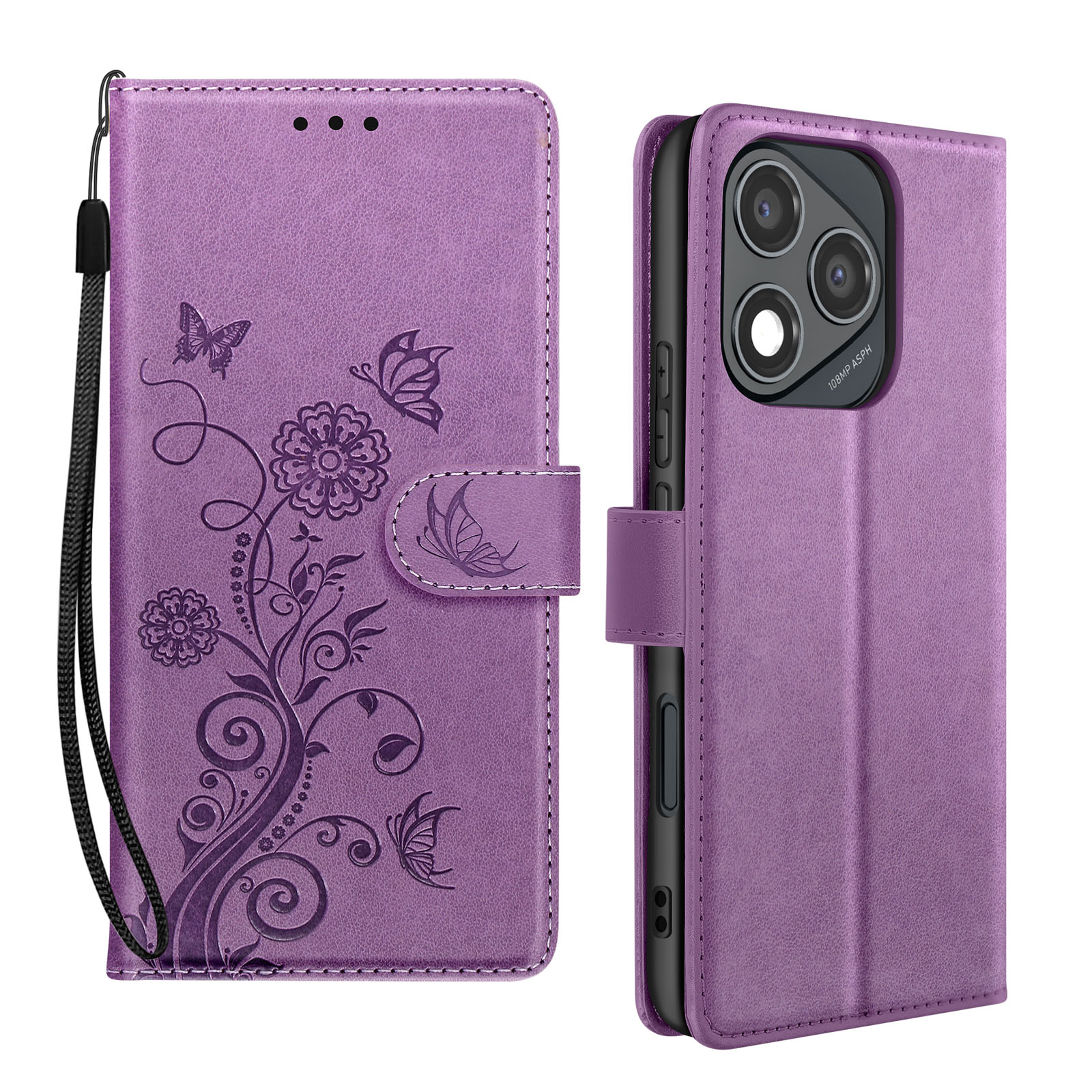 ILING Coque Pour HONOR 400 5G, Ultra Mince Élégante Fleur Et Motif