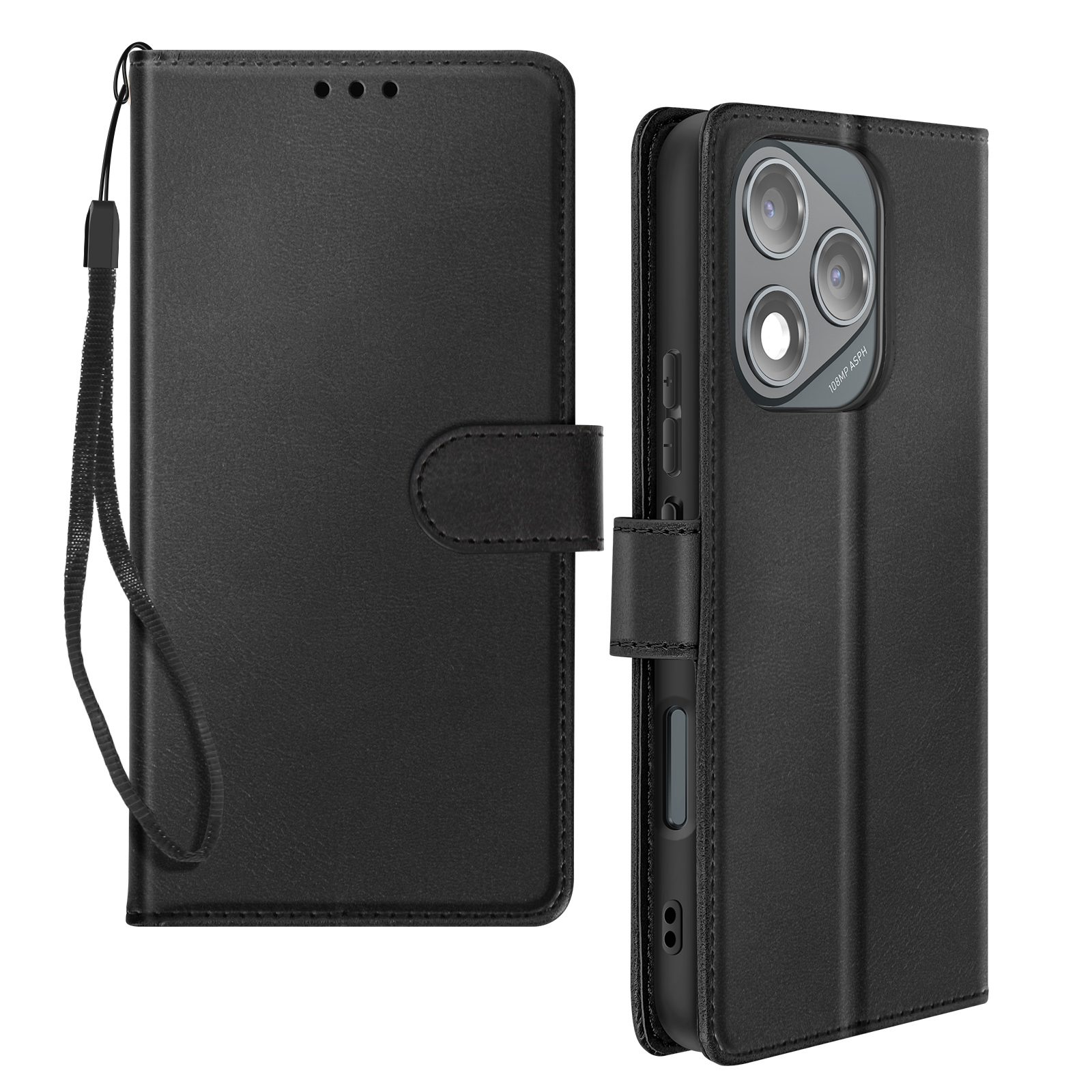 Salanheo Coque Pour Otorola Oto G56, Housse En Cuir PU Etui à Rabat