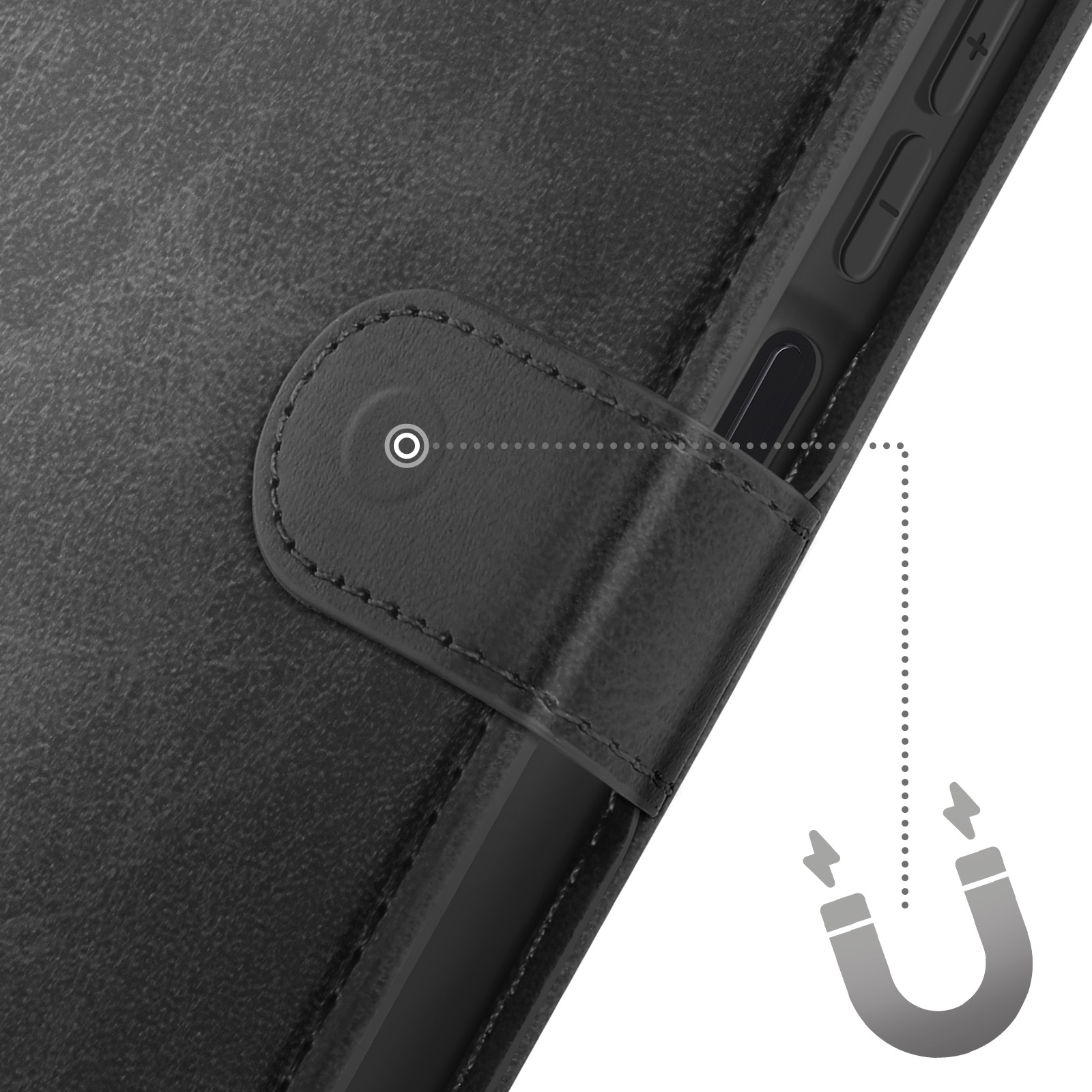 Étui Xiaomi Redmi Note 13 5G Housse Fermeture Magnétique Invisible PU