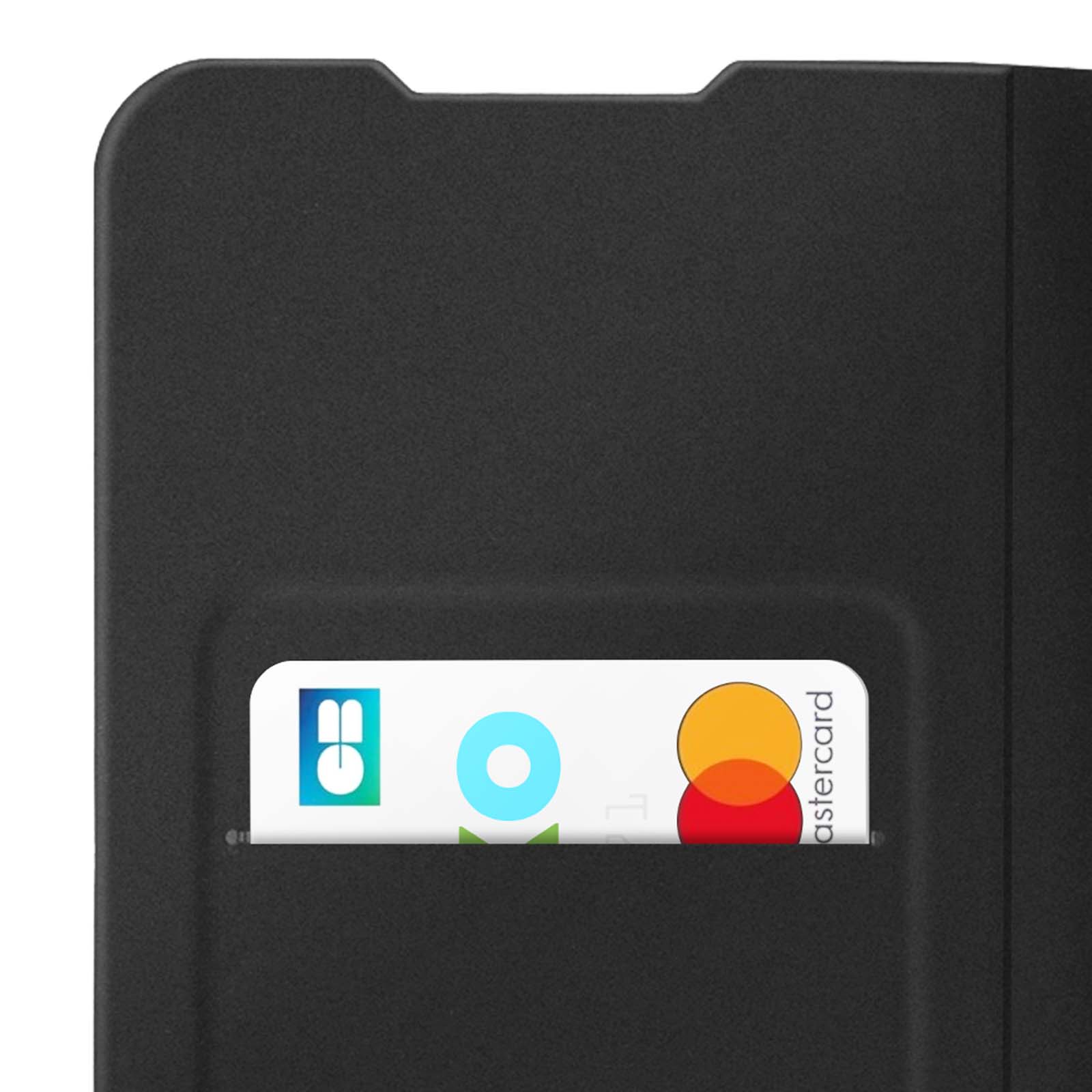 Lensun Cover per Samsung Galaxy A51 4G, Custodia in Vera Pelle [RFID Blocking] Libro con Portafoglio Chiusura Magnetico Flip Custodie Cuoio per