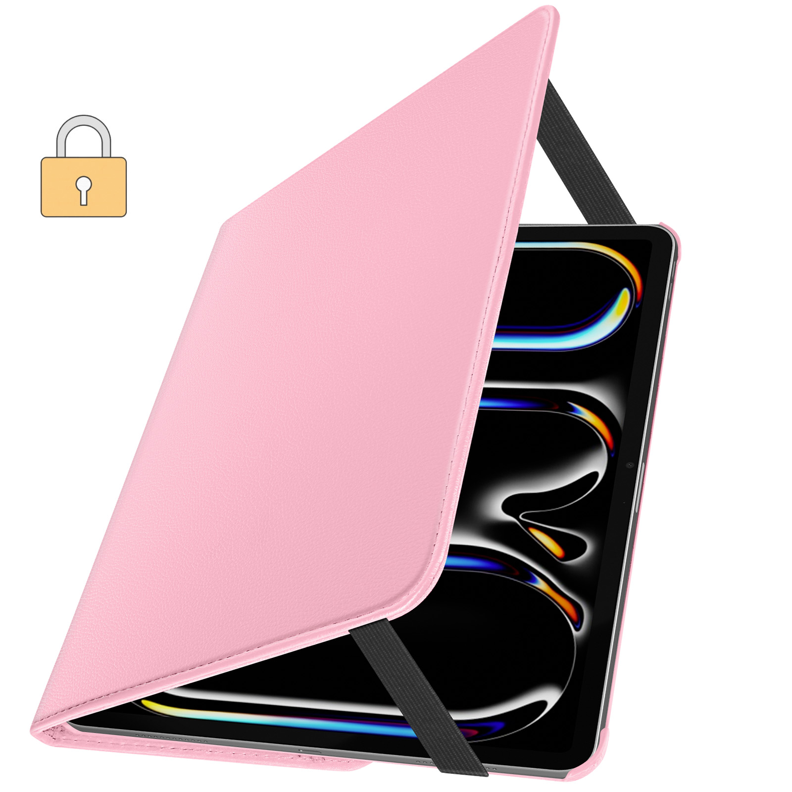 SEYMCY Custodia per bambini per iPad Air 5a/4a generazione 11,9 2022/2020, antiurto a tutto il corpo con pellicola protettiva, supporto rotante a 360° e cinghia da polso, tracolla, scomparto per
