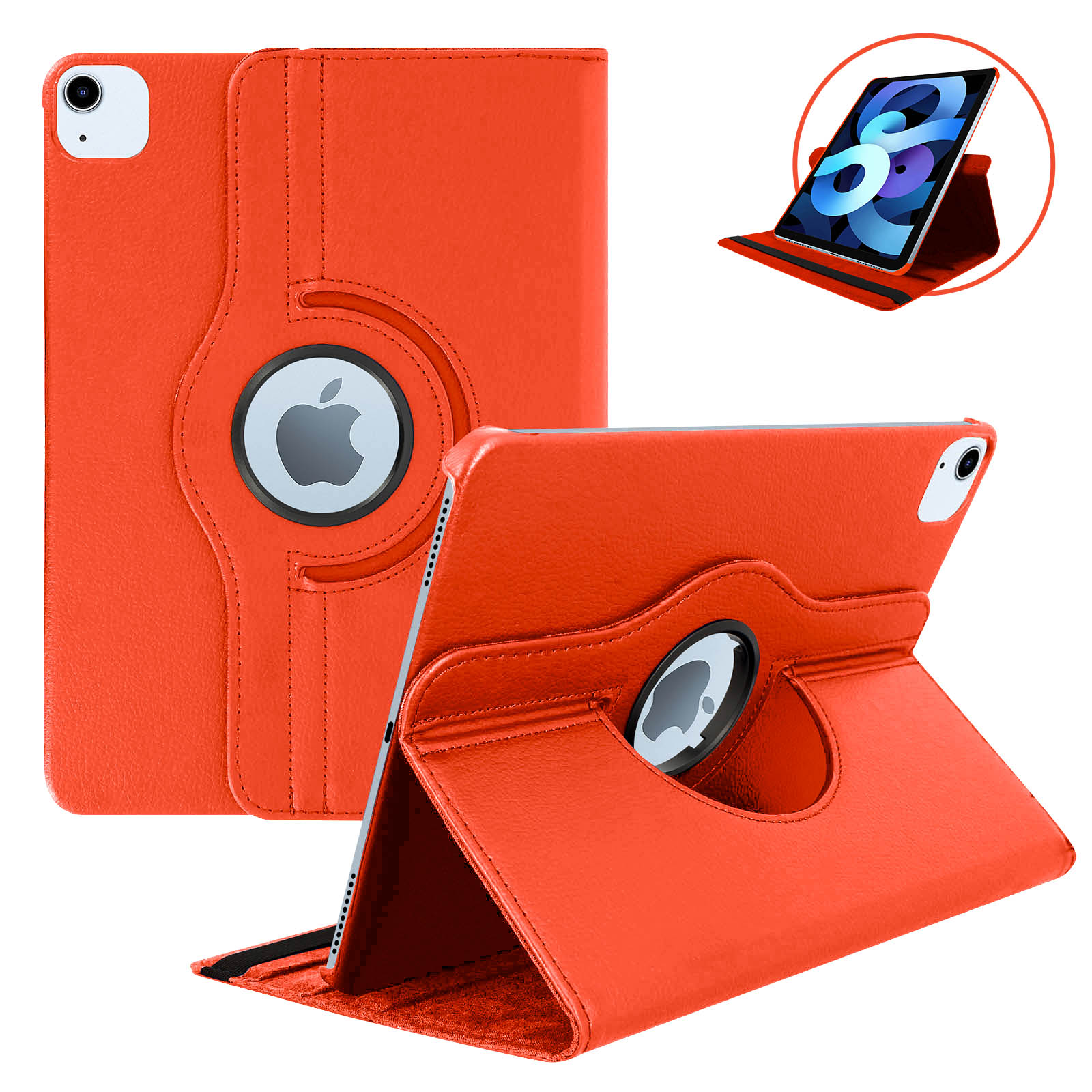 Custodia rotante Smart per iPad Air - Verde/Bianco/Nero