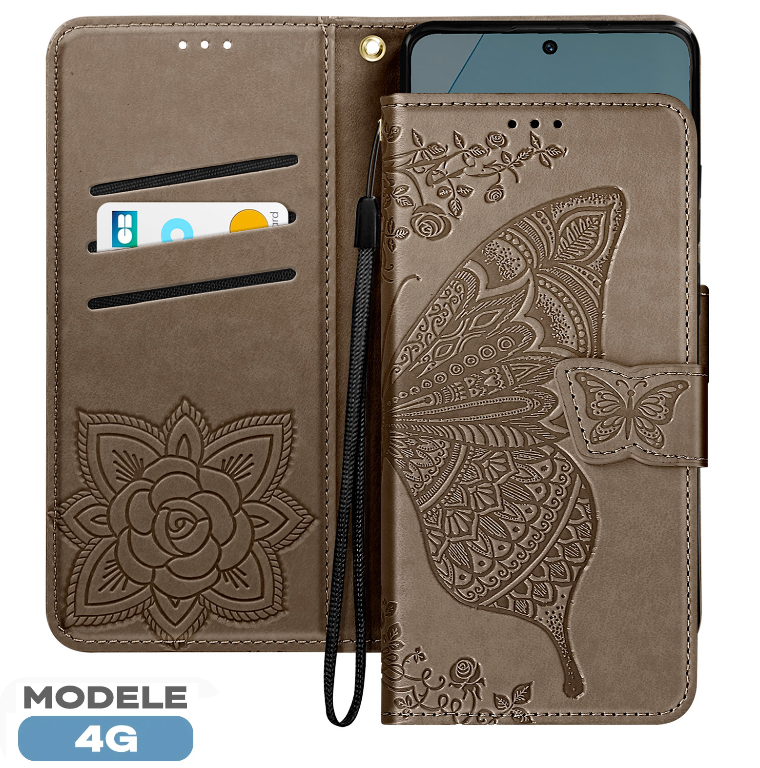 Xiaomi Redmi Note 13 Pro 5G Brown Custodia in pelle Xiaomi Redmi Note 13 Pro 5G Brown Custodia in pelle