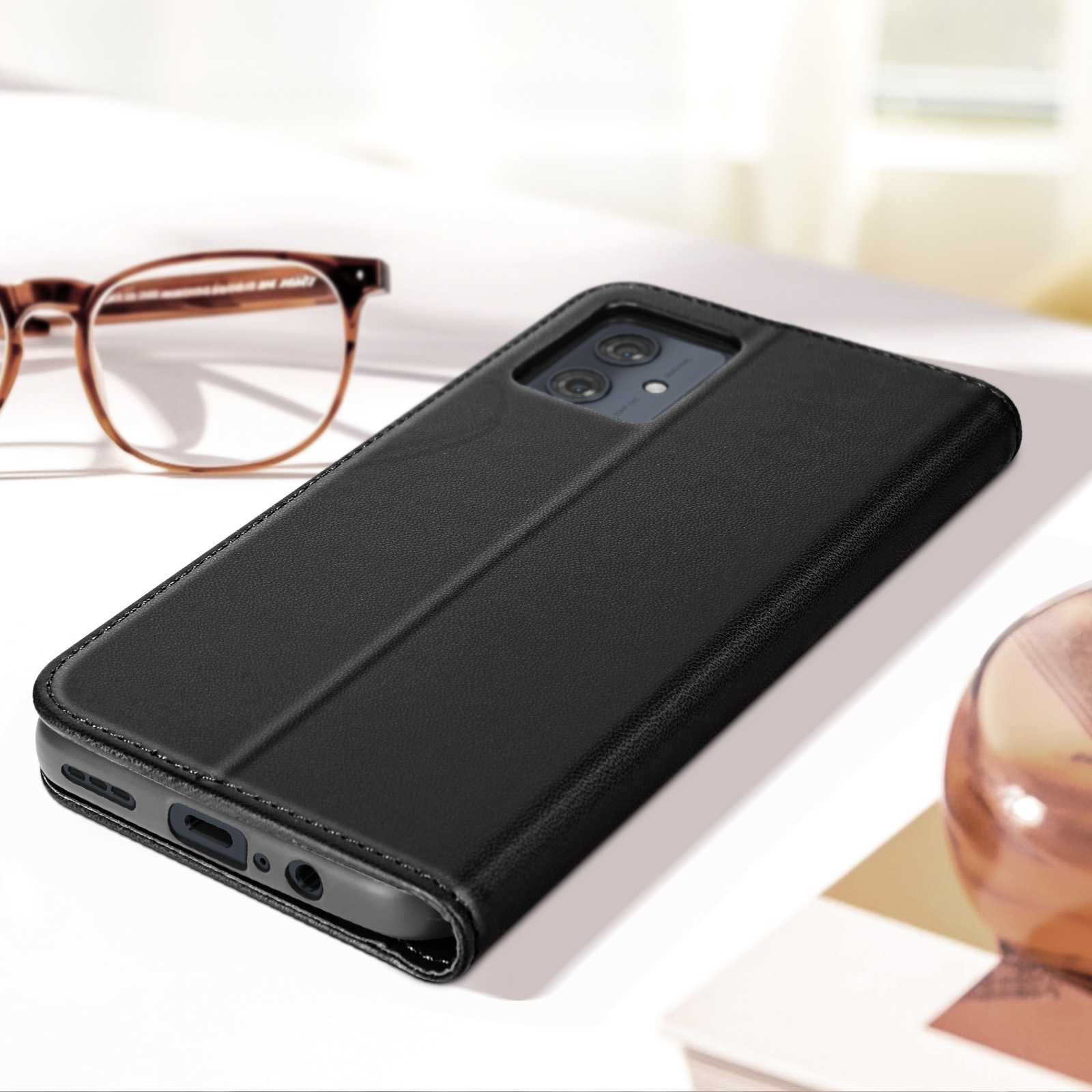 CaseMe 2in1 Wallet Case iPhone 14 Pro Max Hoesje Blauw