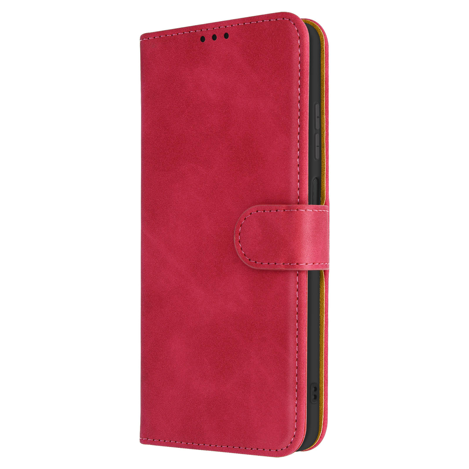 Custodia A Portafoglio In Pelle Rossa Per Nokia G42, Con 3 Slot Per Carte E Supporto Stand, Chiusura Magnetica - 2