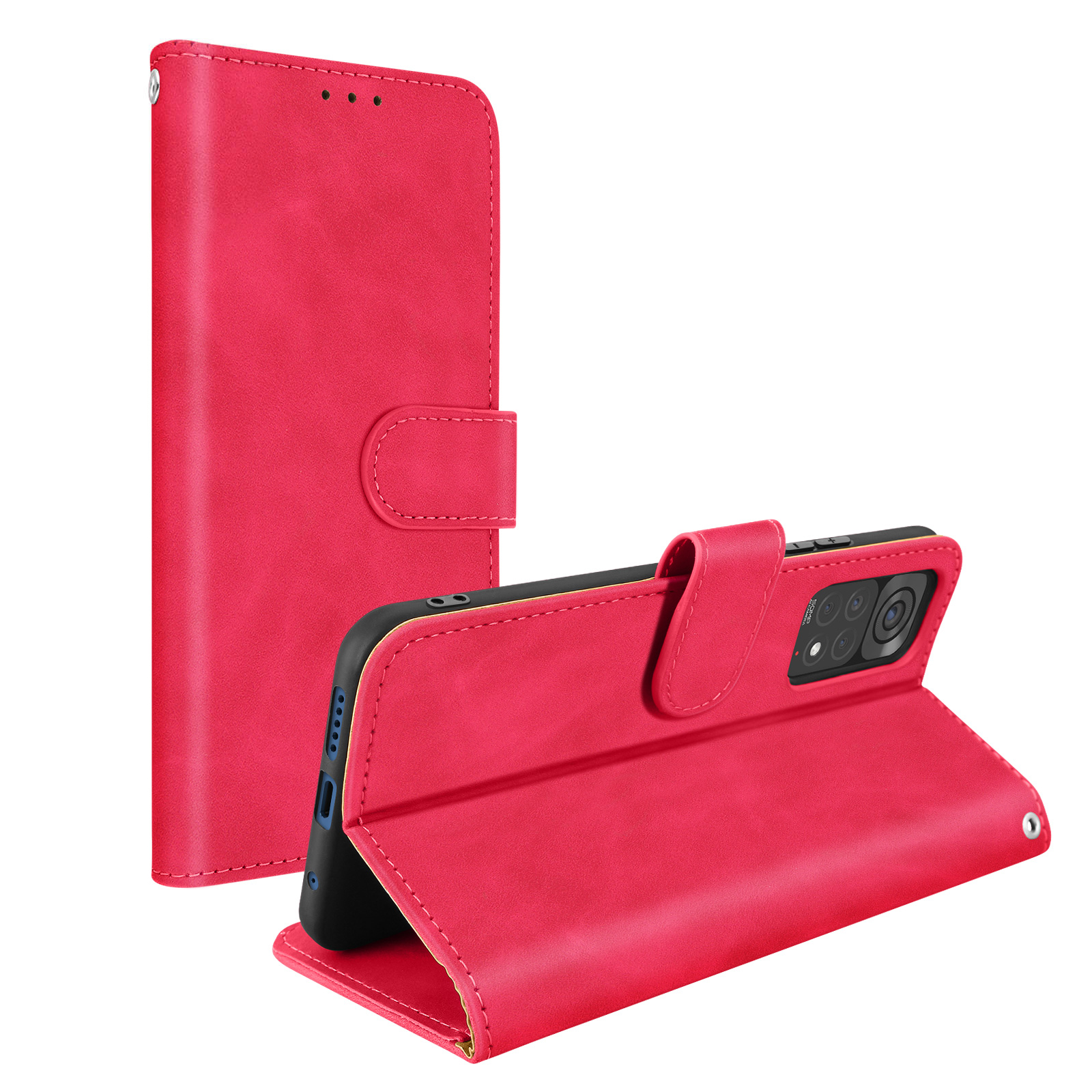 Custodia Xiaomi Redmi Note 13 4G Blu - Portafoglio in Pelle PU con Cerniera