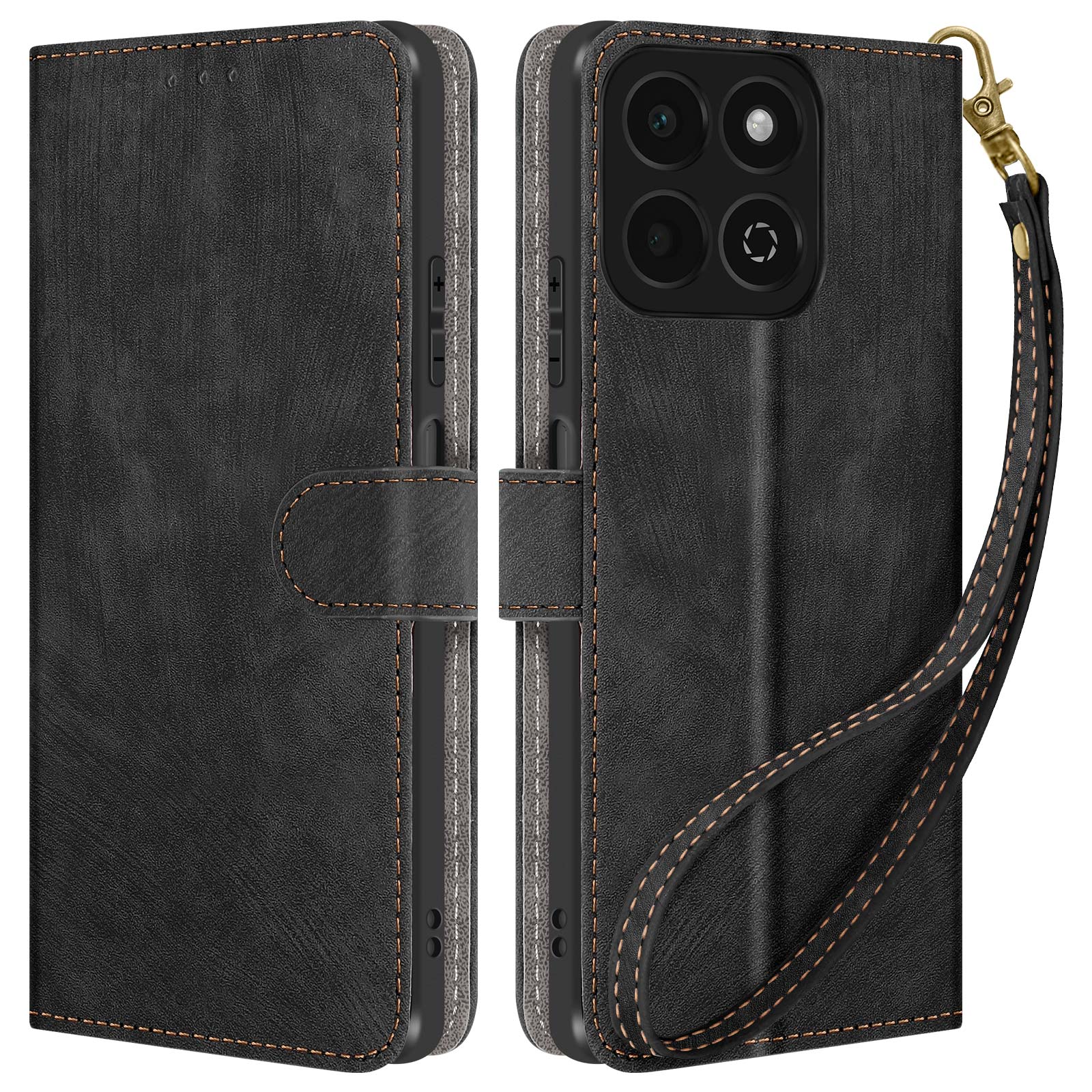 Cover Portafoglio Per Honor 20 Lite / Honor 10i – Con Supporto A Cavalletto, Chiusura Magnetica, Pelle Artificiale, Stampa Gatto (Coppia B1)