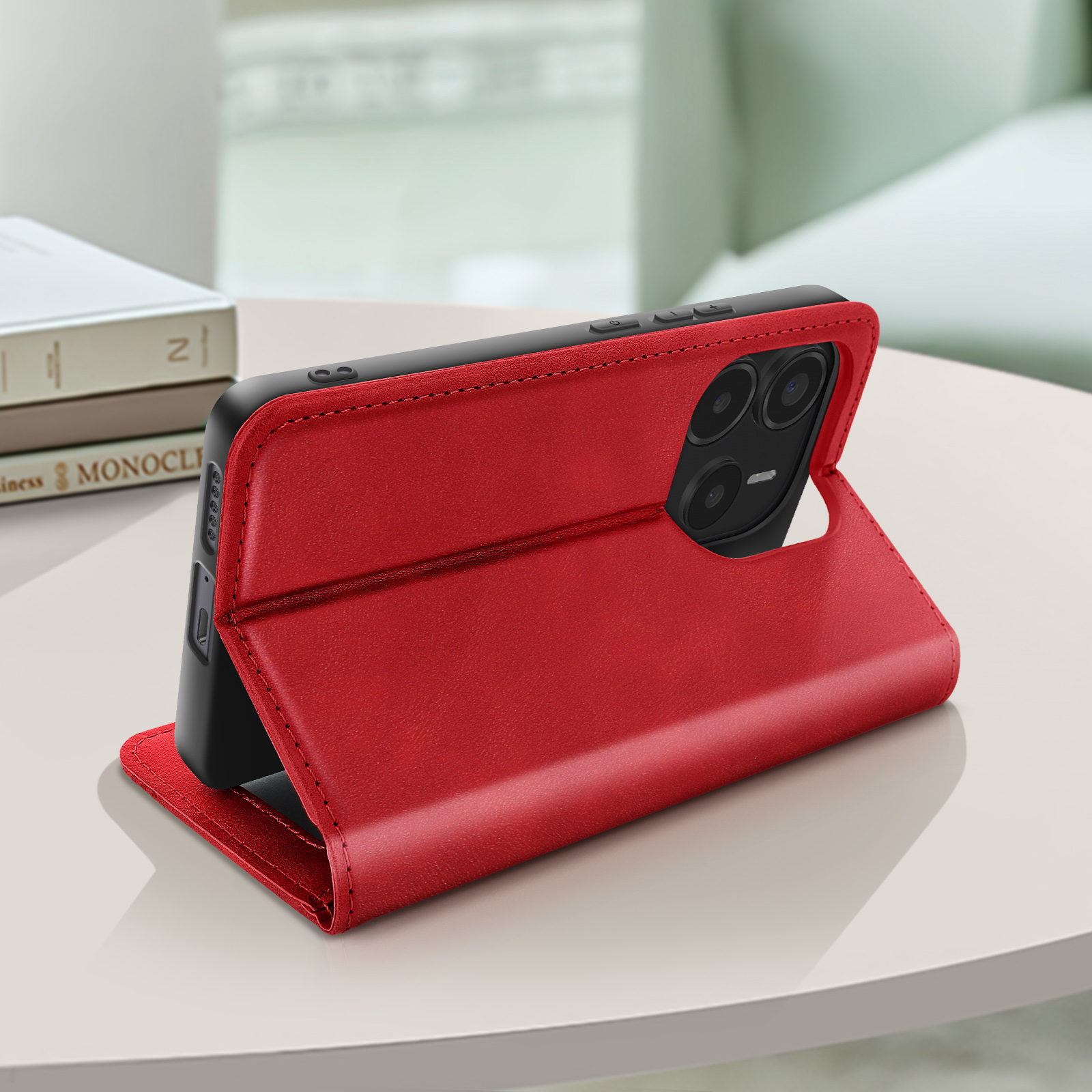 Housse Cuir Portefeuille Pour Xiaomi Redmi 14C 4G BMW Logo
