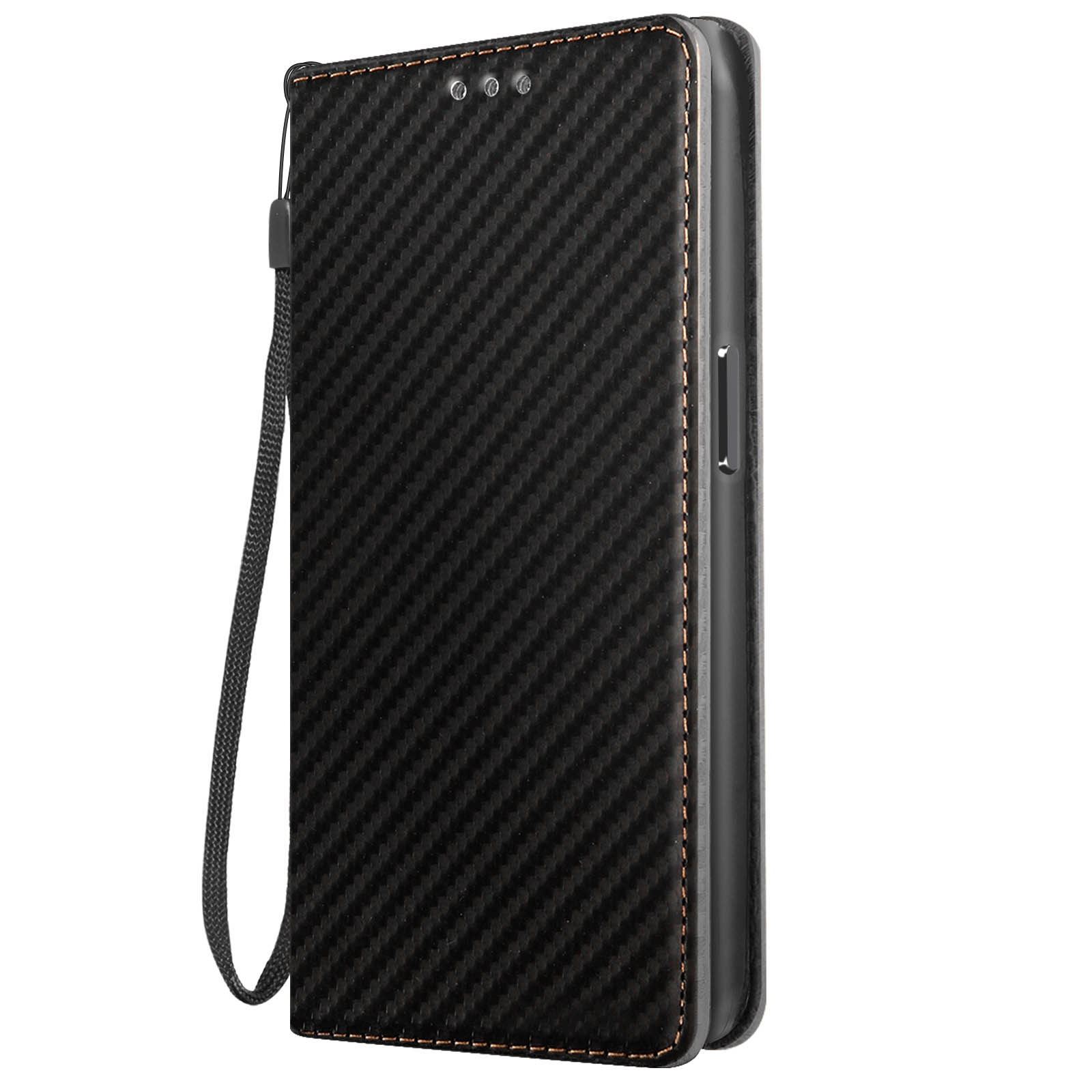 VooDirop Custodia IPhone 15 Con Tracolla Regolabile - Cover In Silicone Morbido Antigraffio (Nero) - 3