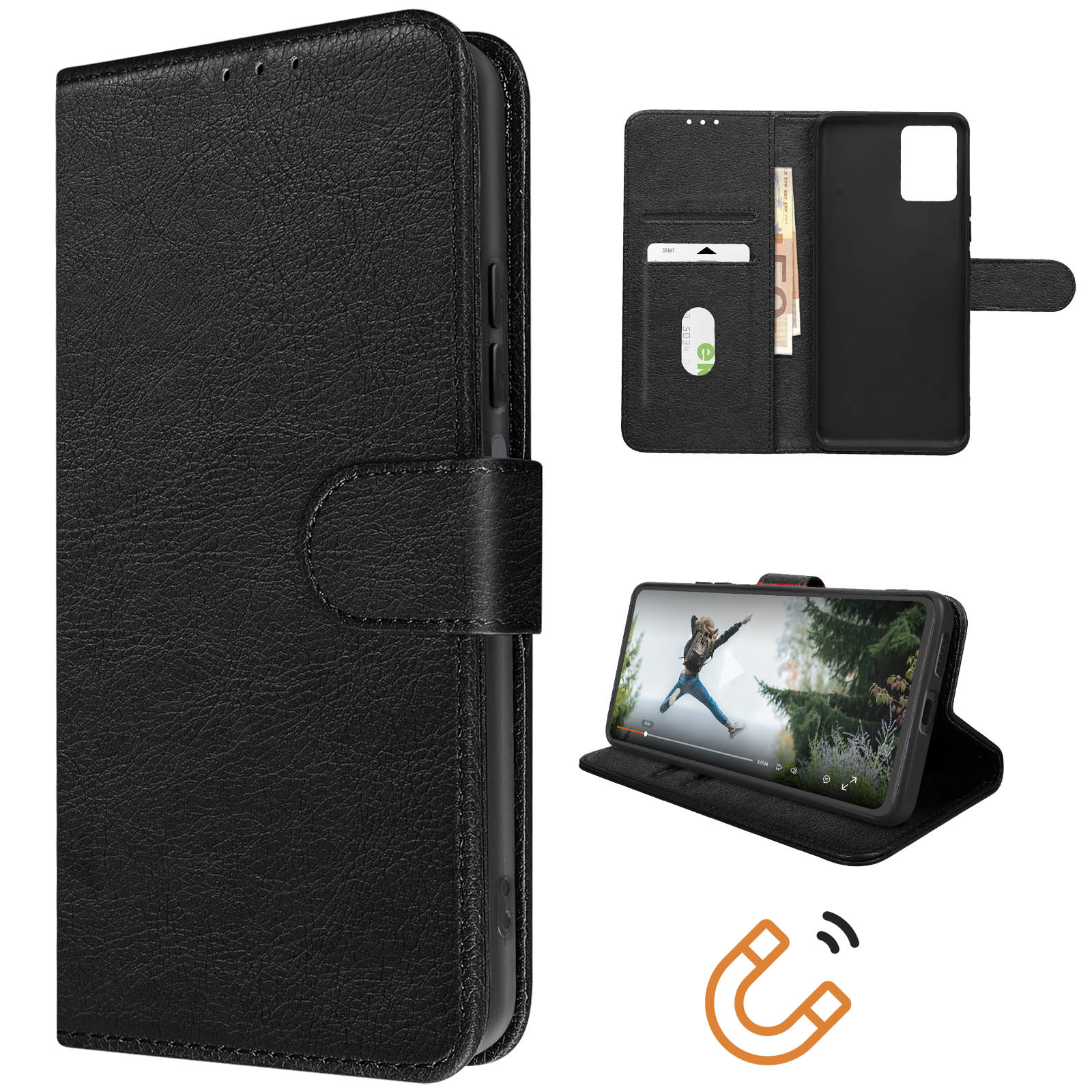 Dedux Cover per Xiaomi Redmi Note 13 4G, Custodia Trasparente Gradiente Protettivo TPU Case, Ultra Sottile Rinforzo a quattro angoli Cover (Rosa/ Verde