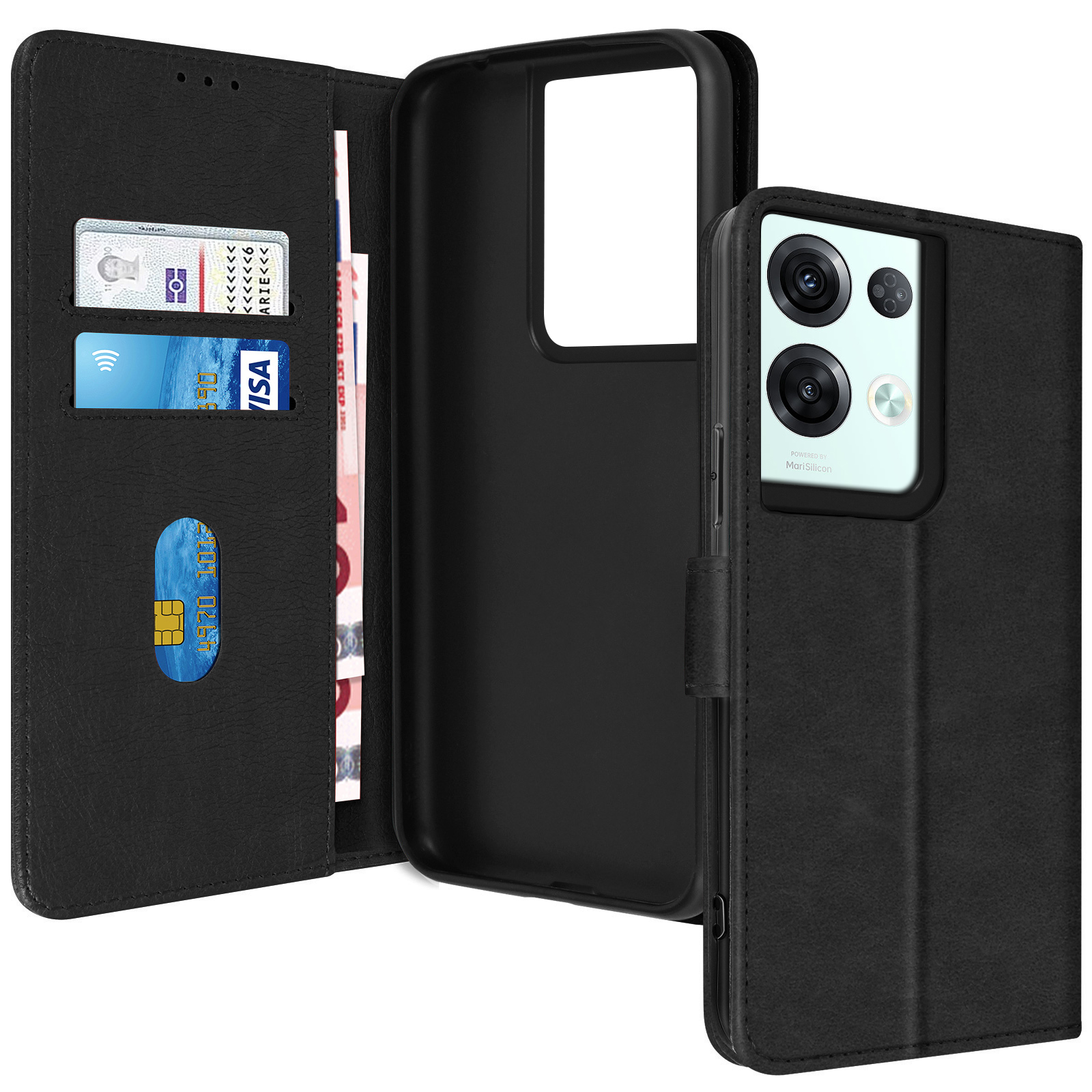 EASSGU Custodia In Silicone TPU Per HUAWEI P60/P60 Pro - Rosa Con Bordo Galvanico - 2