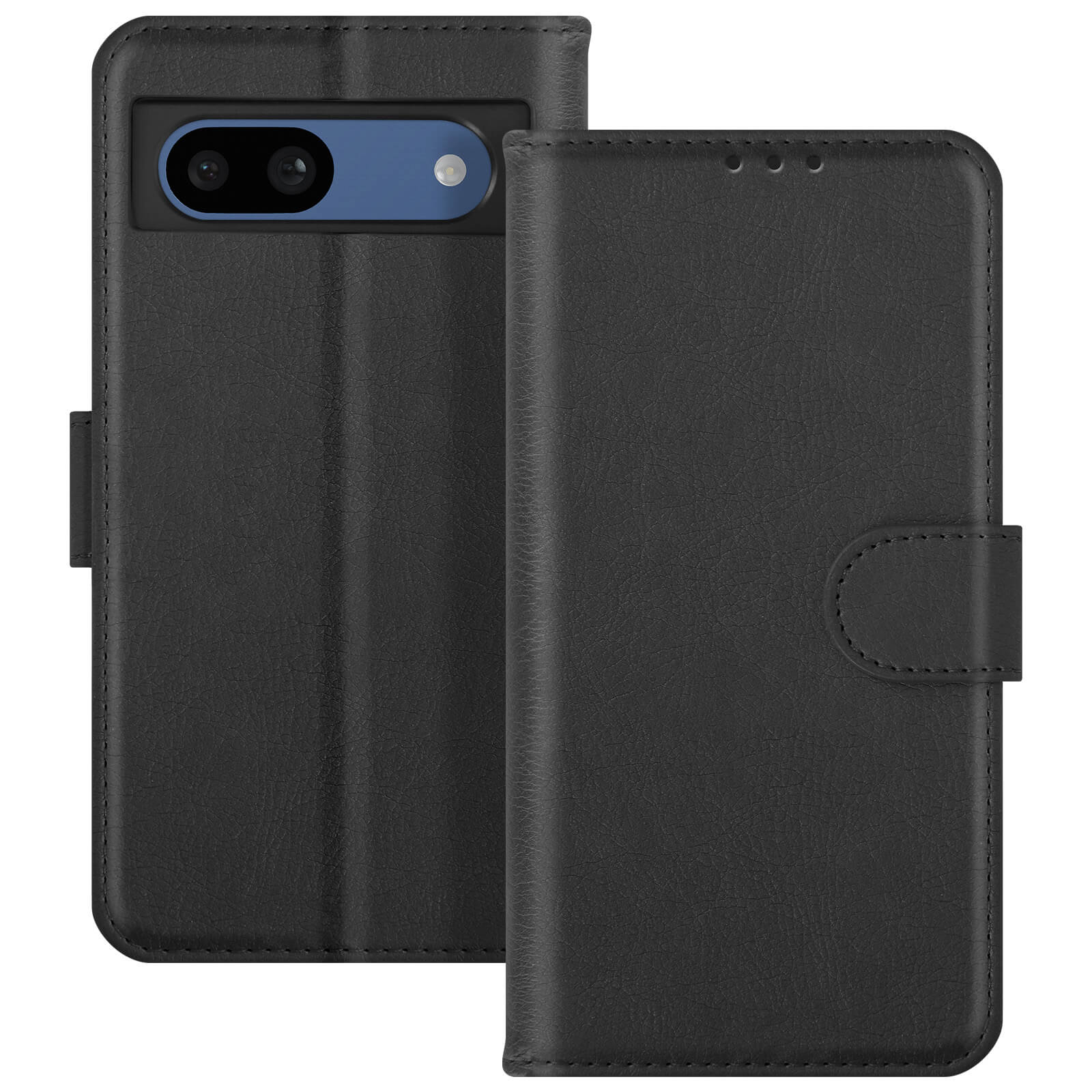 Topme Custodia In Silicone Per Google Pixel 8a (6.1 Pollici) – Effetto Spazzolato – Nero – Protezione Antiurto