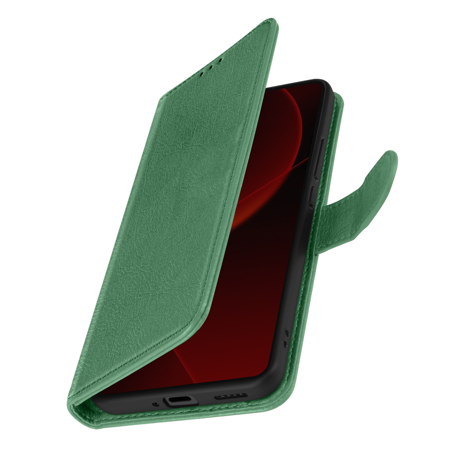 Étui Bandoulière Avizar Pour Xiaomi 13T Et 13T Pro - Pochette Zippée Similicuir Abricot, Neuf